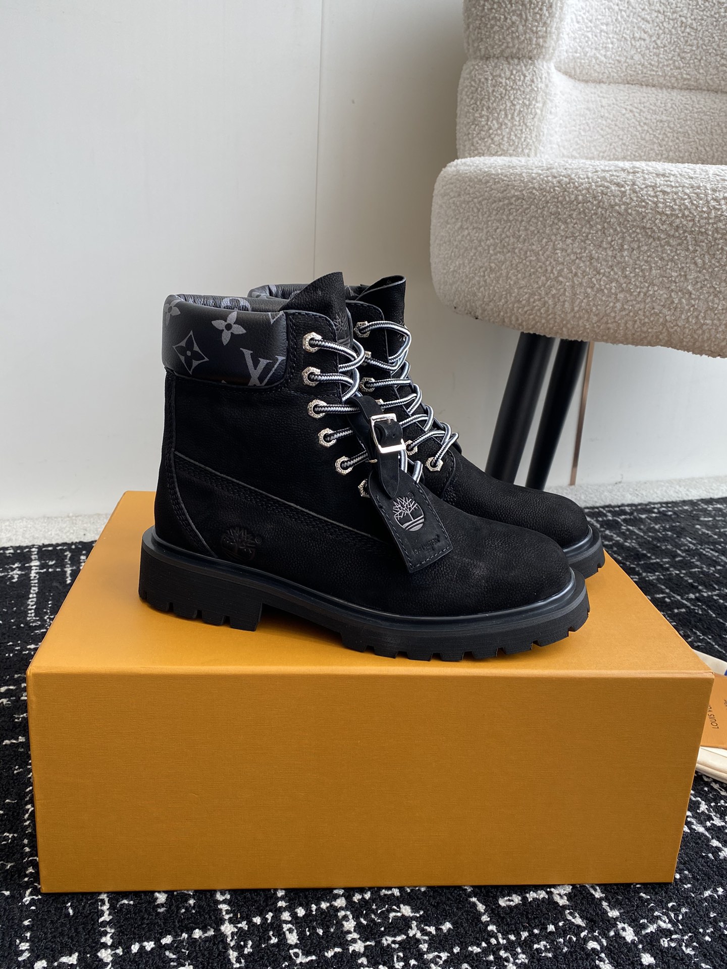 代购级LouisVuittonxTimberland联名ViaInstagramLv24ss早秋添柏岚大