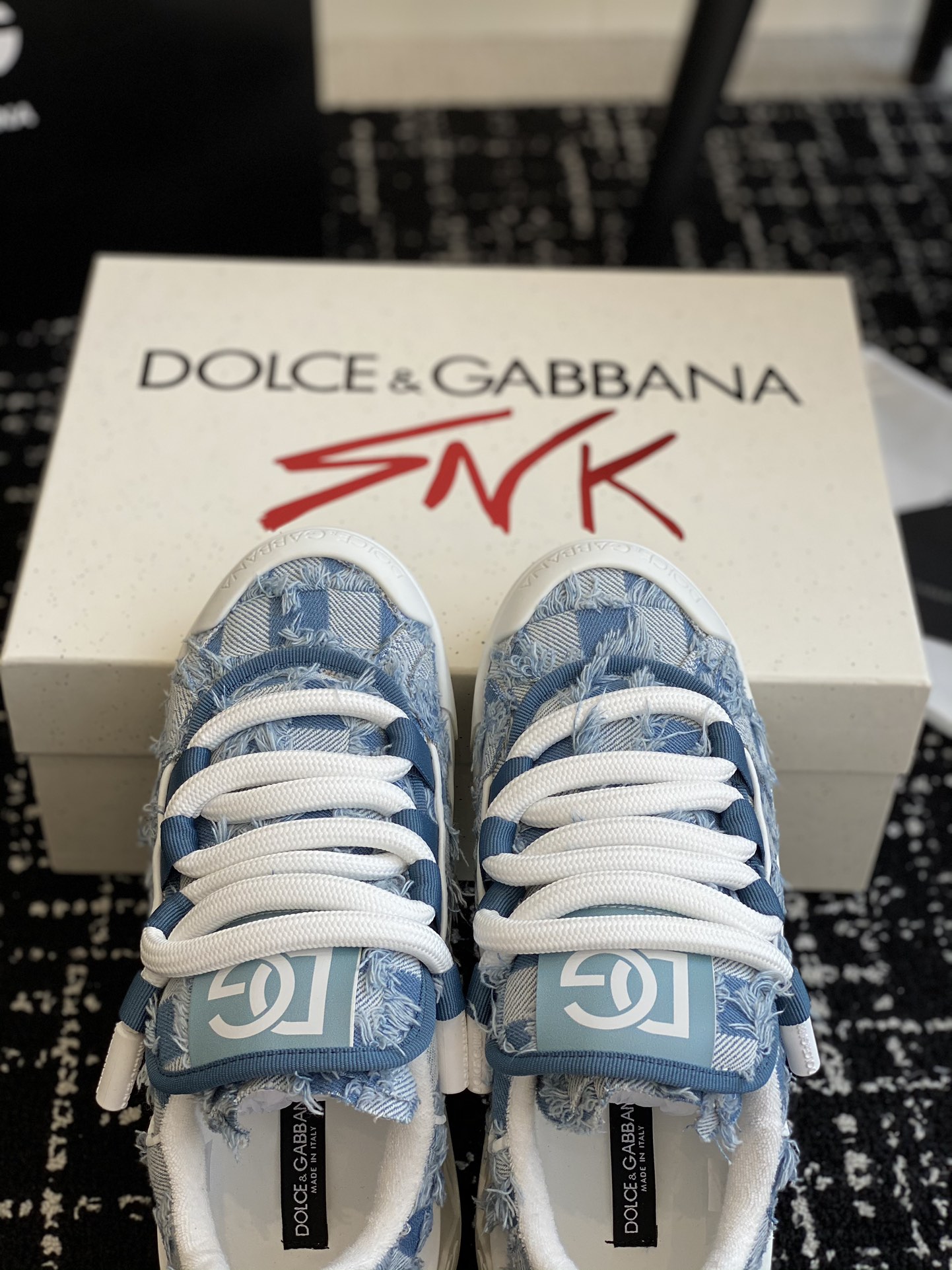 代购级Dolce&Gabbana杜嘉班纳D&G最新款男款NewRoma系列休闲运动鞋面包鞋滑板鞋原版购入