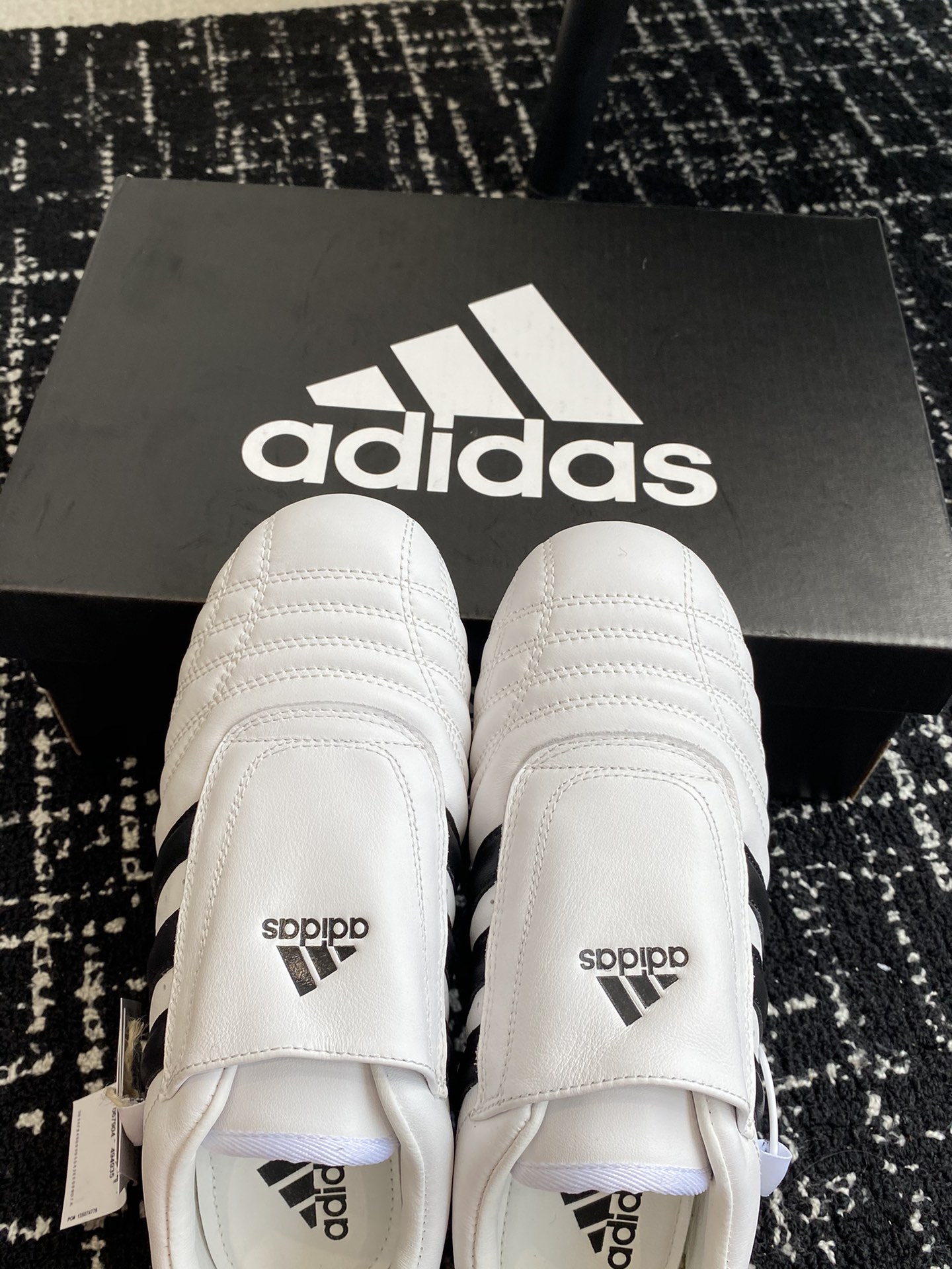 代购级广州版本Adidas阿迪达斯Jennie同款Taekwondo跆拳道鞋三叶草拳击鞋复古休闲运动鞋原