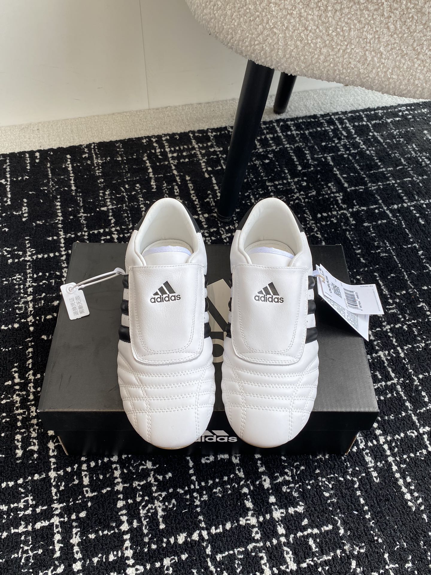 代购级广州版本Adidas阿迪达斯Jennie同款Taekwondo跆拳道鞋三叶草拳击鞋复古休闲运动鞋原