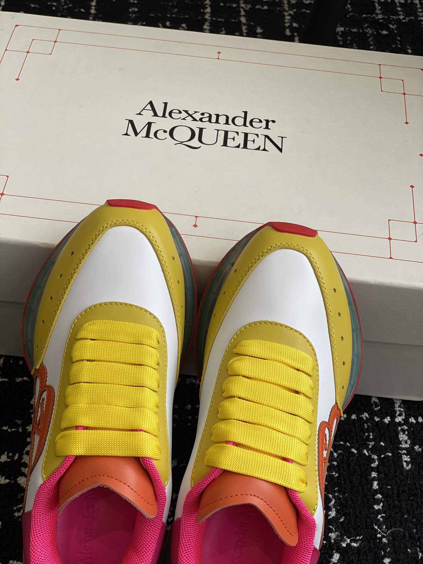 ALEXANDERMCQUEEN/亚历山大麦昆SprintRunner系列情侣款休闲运动鞋小白鞋老爹鞋原