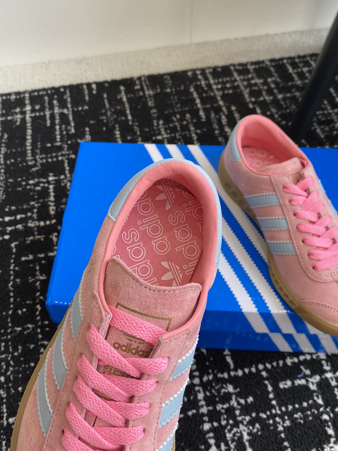 Adidas阿迪达斯Hamburg系列三叶草德训鞋休闲运动鞋原版购入开发做货adidasHamburg系