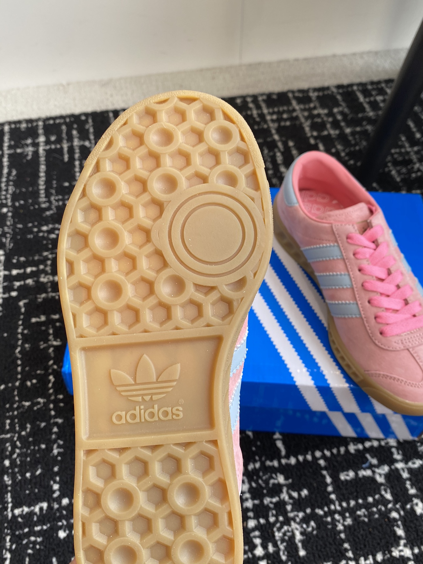 Adidas阿迪达斯Hamburg系列三叶草德训鞋休闲运动鞋原版购入开发做货adidasHamburg系