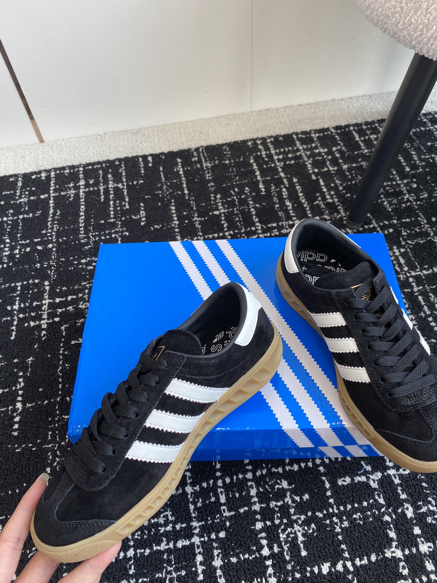 Adidas阿迪达斯Hamburg系列三叶草德训鞋休闲运动鞋原版购入开发做货adidasHamburg系