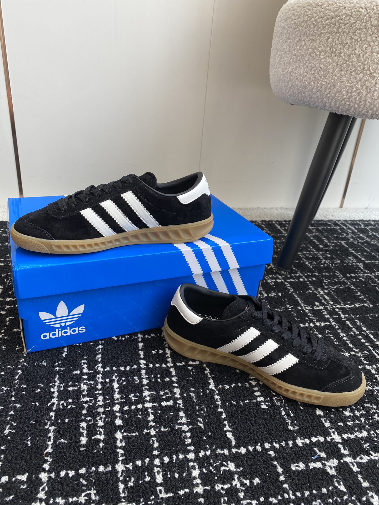 Adidas阿迪达斯Hamburg系列三叶草德训鞋休闲运动鞋原版购入开发做货adidasHamburg系