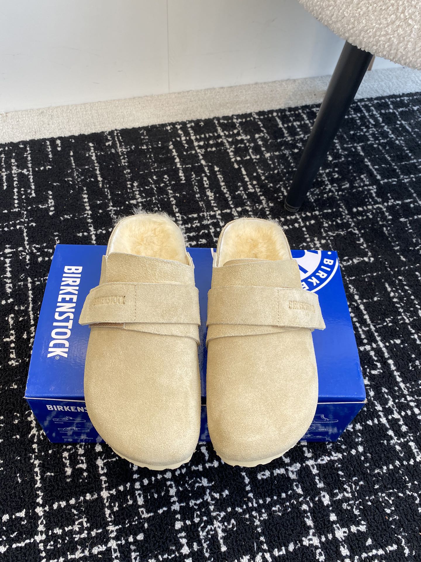 代购级勃肯_包头毛毛拖鞋BIRKENSTOCK毛毛鞋加绒软木拖鞋外穿Arizona系列万年经典勃肯强势推