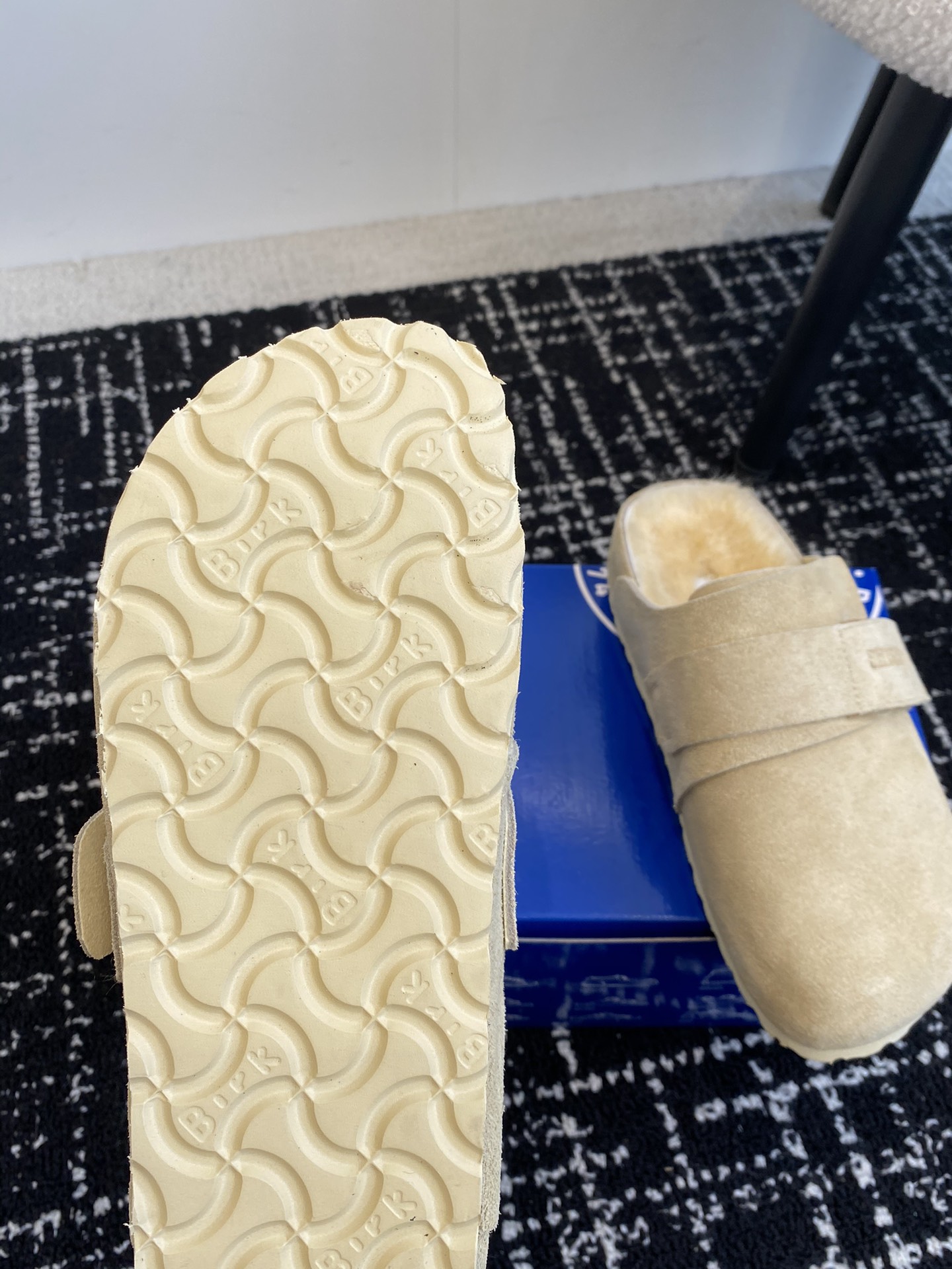 代购级勃肯_包头毛毛拖鞋BIRKENSTOCK毛毛鞋加绒软木拖鞋外穿Arizona系列万年经典勃肯强势推