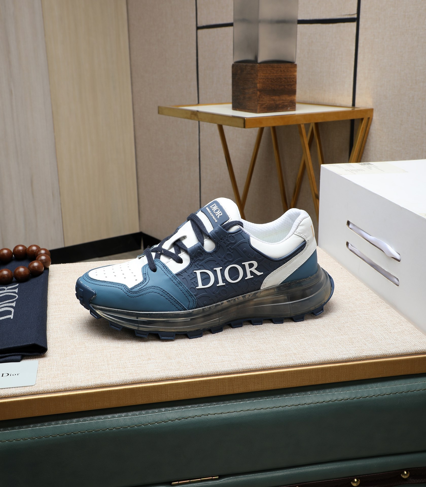 Dior 2024 Men's Sneakers Replica Italian Leather Blue White Size 38-44 7 i1710177616 6182 3