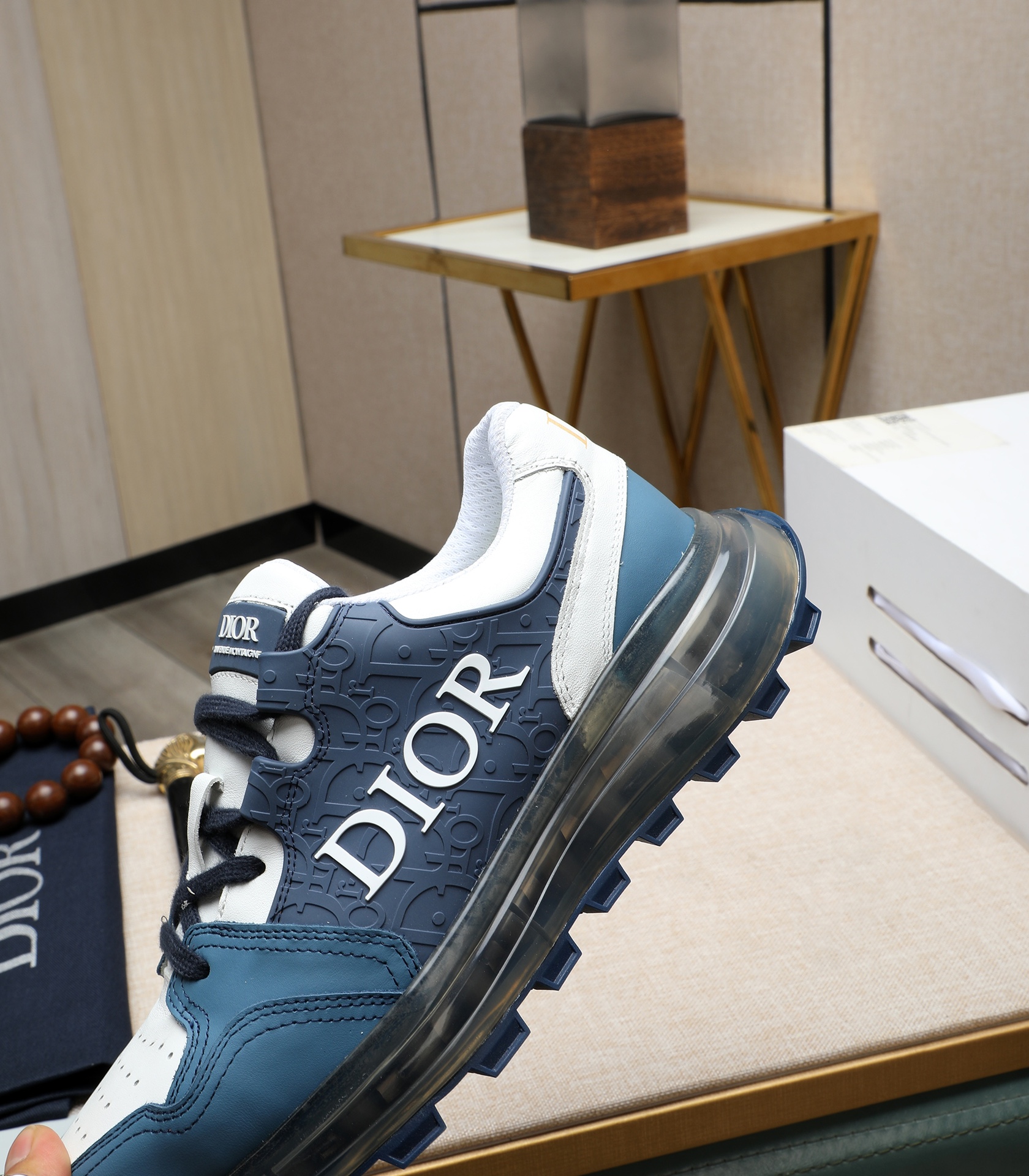Dior 2024 Men's Sneakers Replica Italian Leather Blue White Size 38-44 9 i1710177620 2653 0