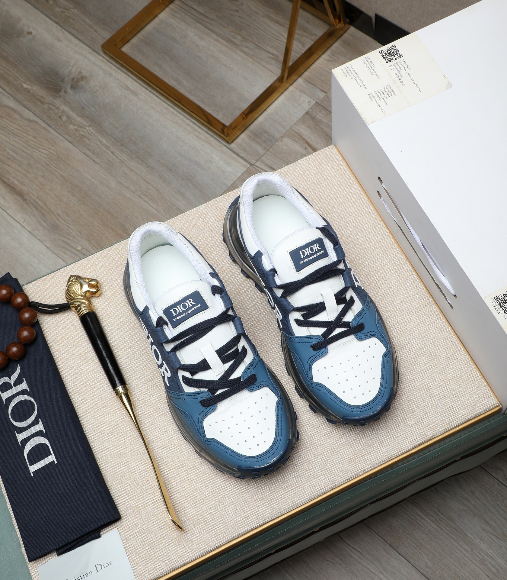 Dior 2024 Men's Sneakers Replica Italian Leather Blue White Size 38-44 6 i1710177620 7167 0