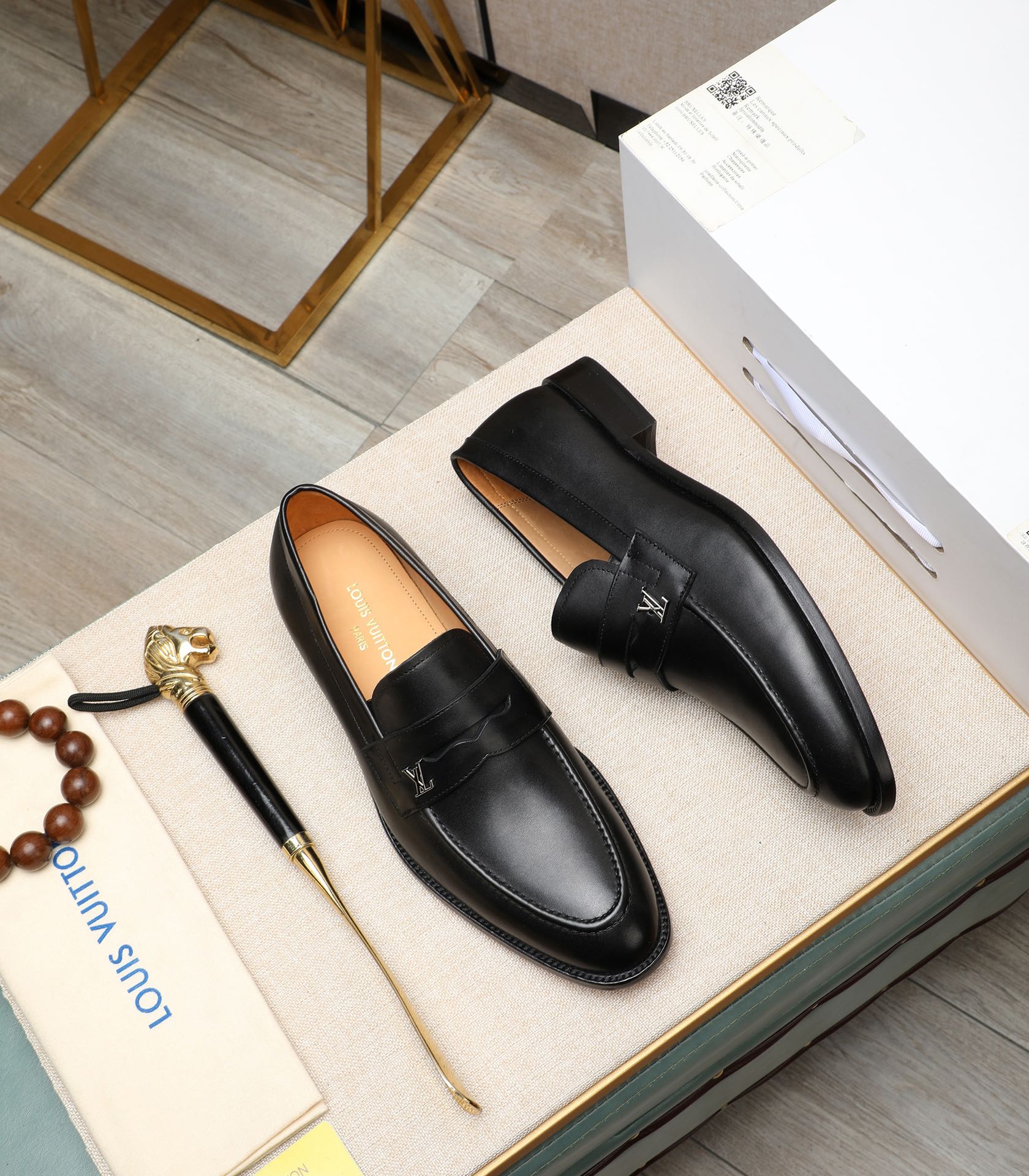 Louis Vuitton Black Leather Loafers for Men, Sizes 39-44 3 i1710920211 2369 4