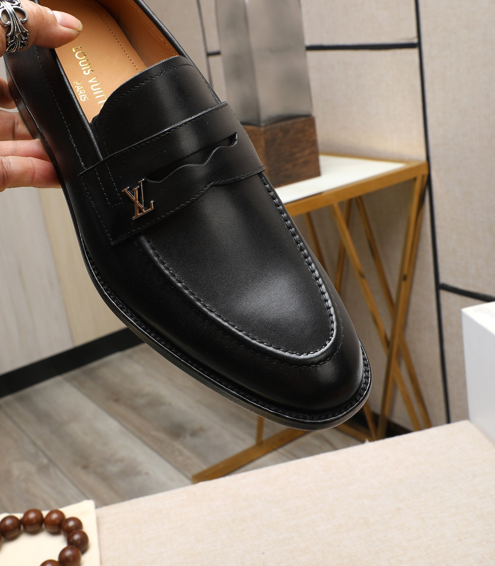 Louis Vuitton Black Leather Loafers for Men, Sizes 39-44 8 i1710920211 2682 7