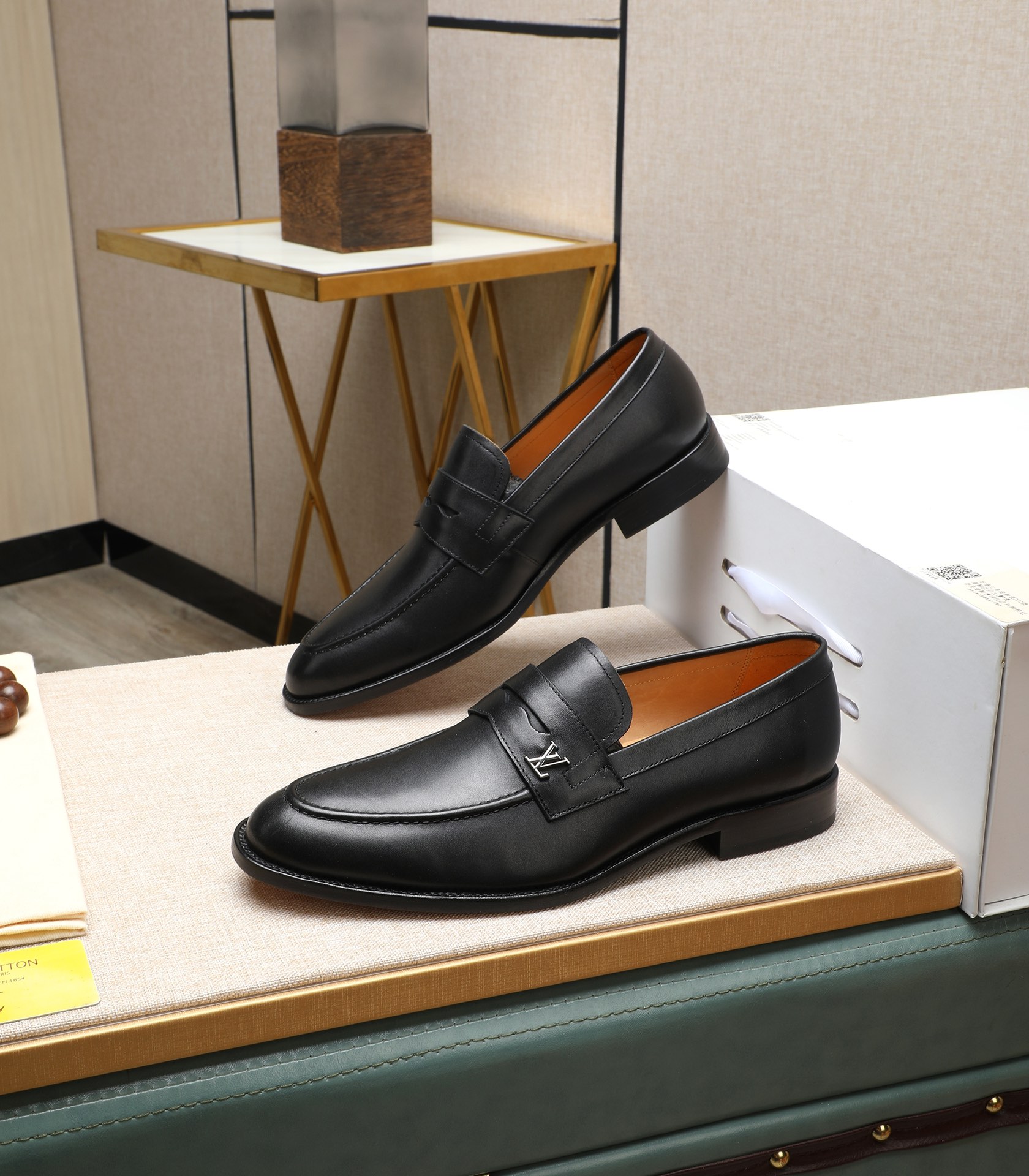 Louis Vuitton Black Leather Loafers for Men, Sizes 39-44 4 i1710920211 5981 2