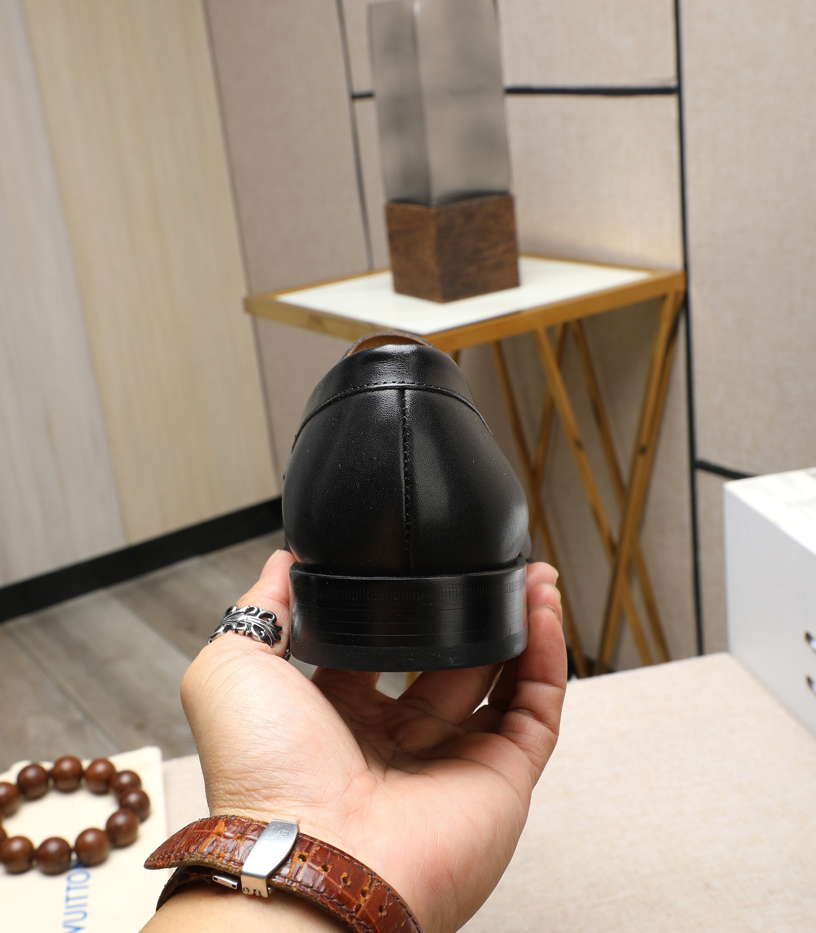 Louis Vuitton Black Leather Loafers for Men, Sizes 39-44 9 i1710920211 6051 6