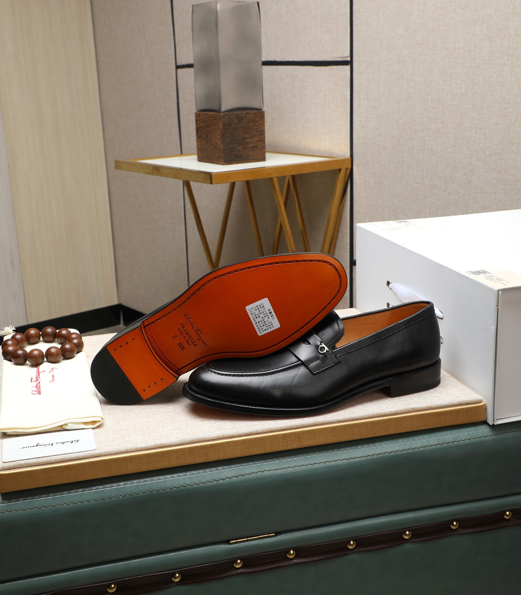 Salvatore Ferragamo Men's Black Leather Loafers - Classic Style & Comfort 5 i1710920956 4487 1