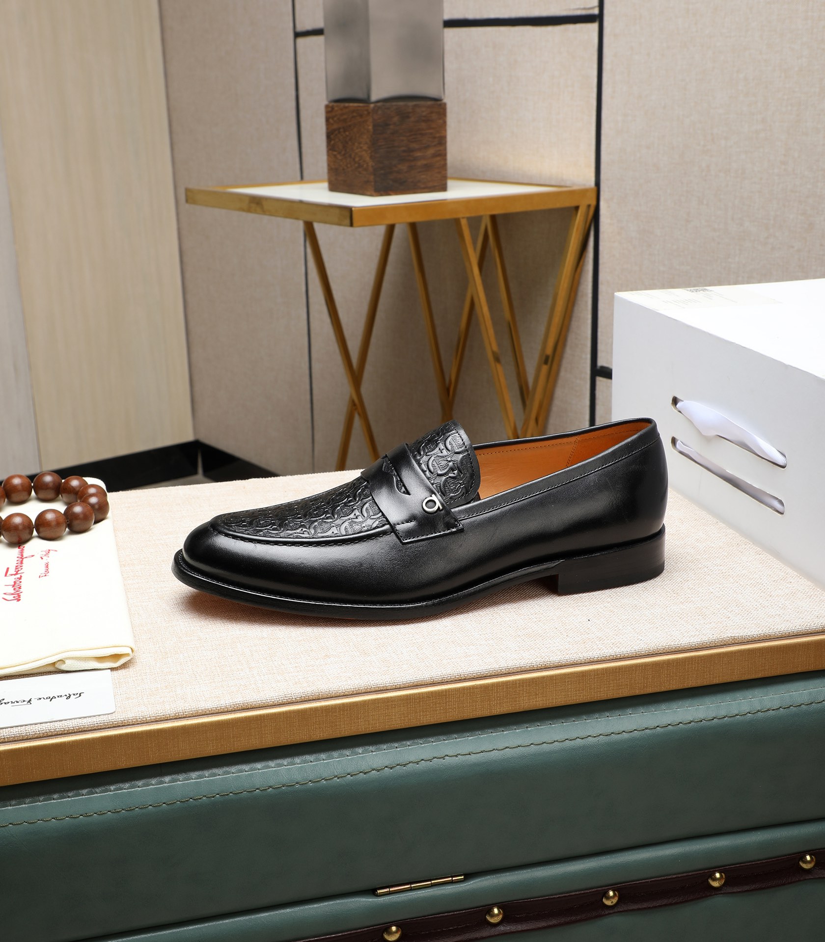 Salvatore Ferragamo Men's Leather Loafers - Business Casual Dress Shoes 7 i1710921246 248 7