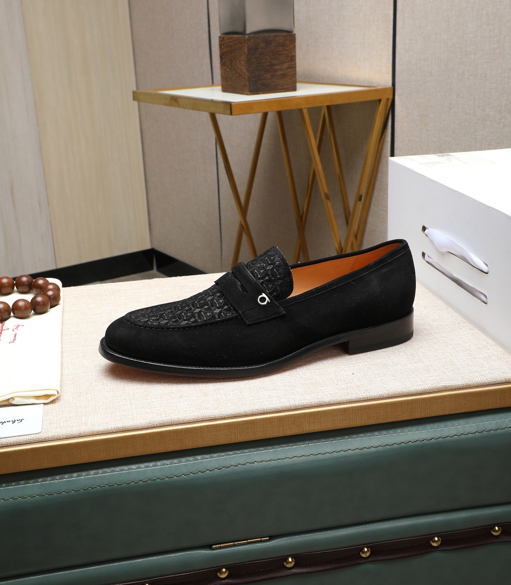 Salvatore Ferragamo Men's Black Leather Loafers - Premium Quality & Comfort 7 i1710921453 2151 6