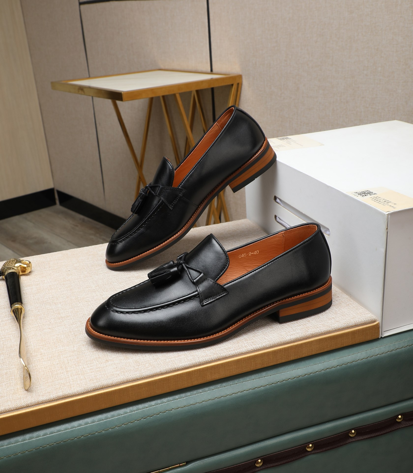 Prada Men's Black Leather Tassel Loafers - Italian Calfskin, Size 38-44 4 i1725478562 3160 0