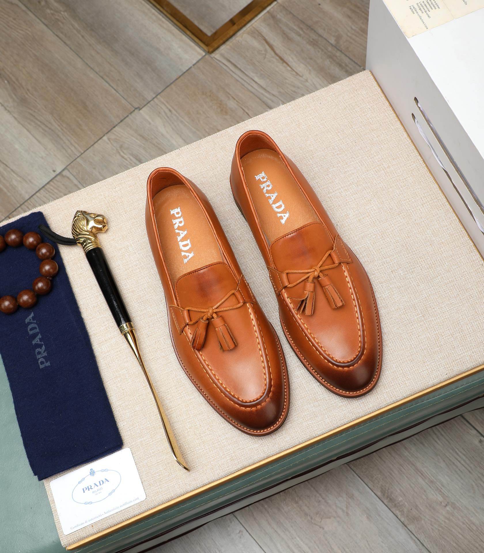 Prada Leather Loafers - Italian Calfskin, Luxurious and Comfortable Shoes 2 i1725478595 4433 6