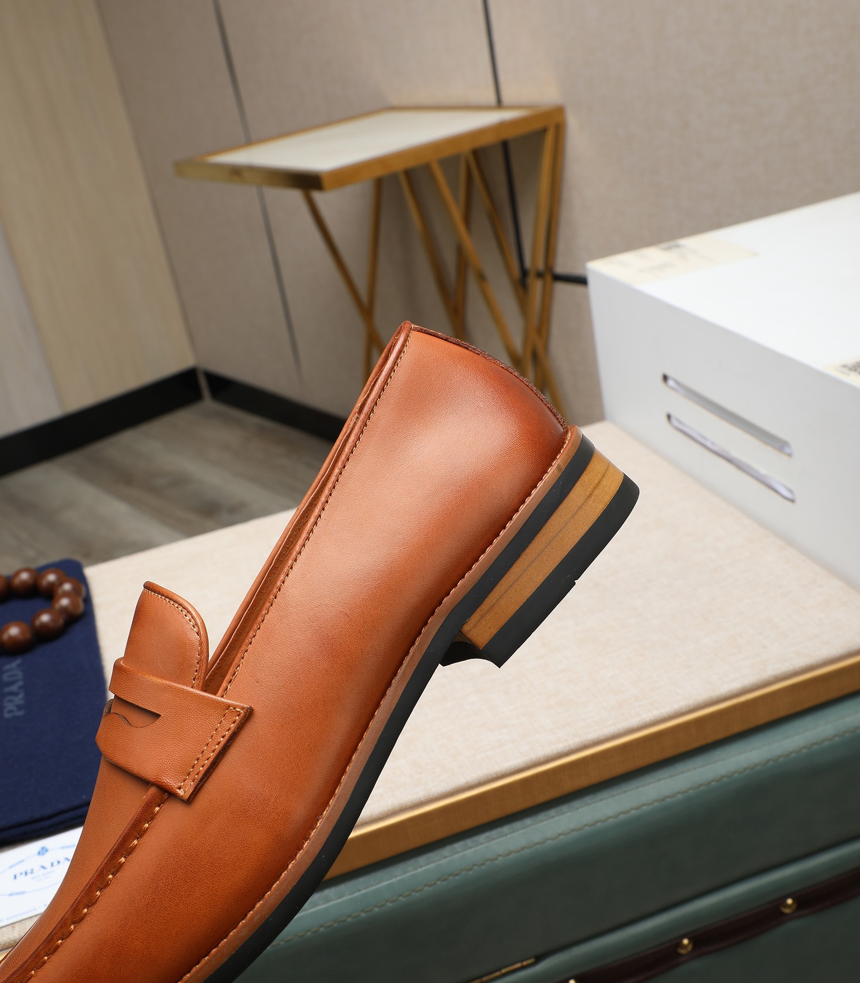 Prada Leather Loafers - Italian Calfskin, Comfortable and Luxurious 10 i1725478637 2682 0