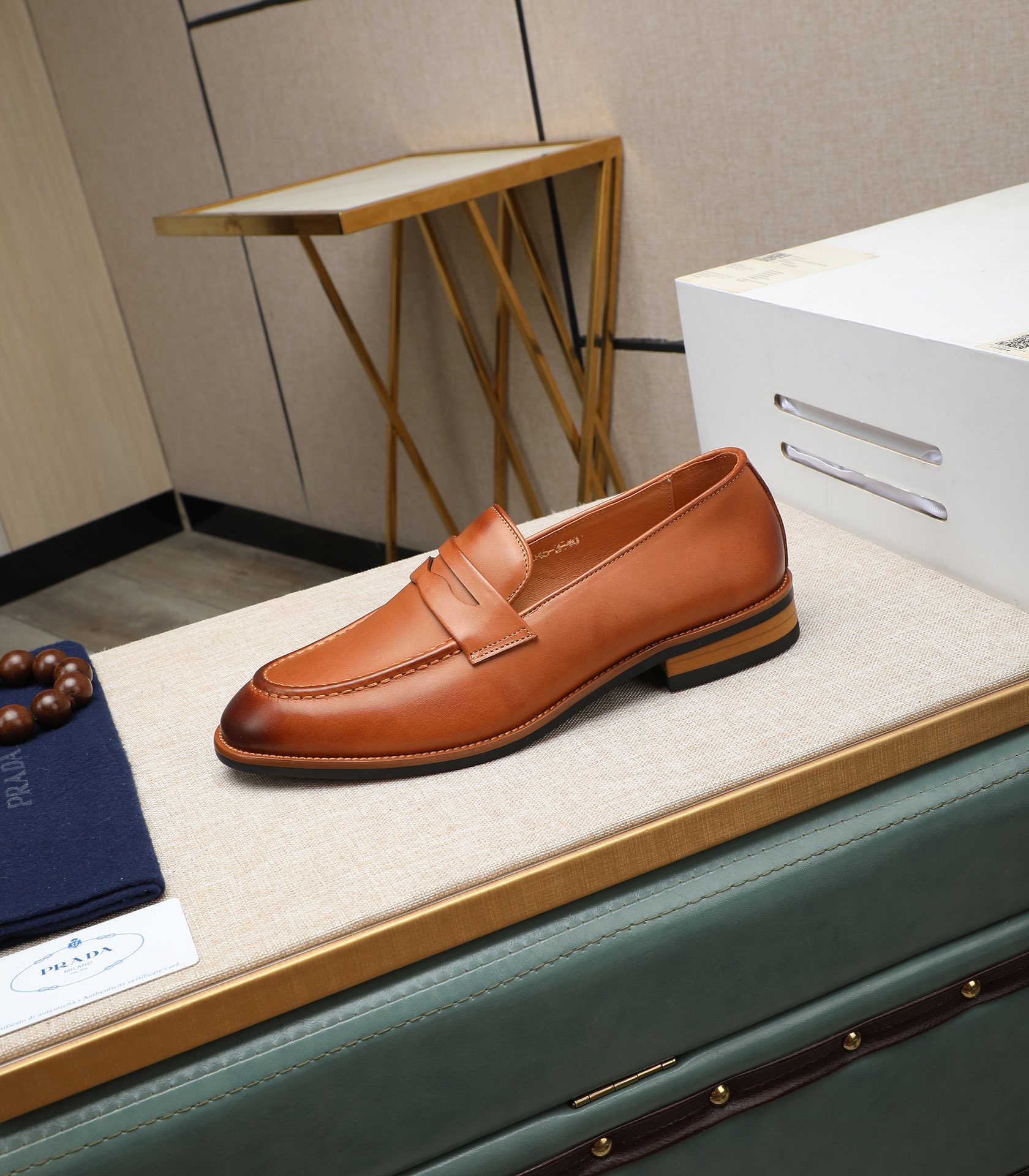 Prada Leather Loafers - Italian Calfskin, Comfortable and Luxurious 7 i1725478637 3182 5