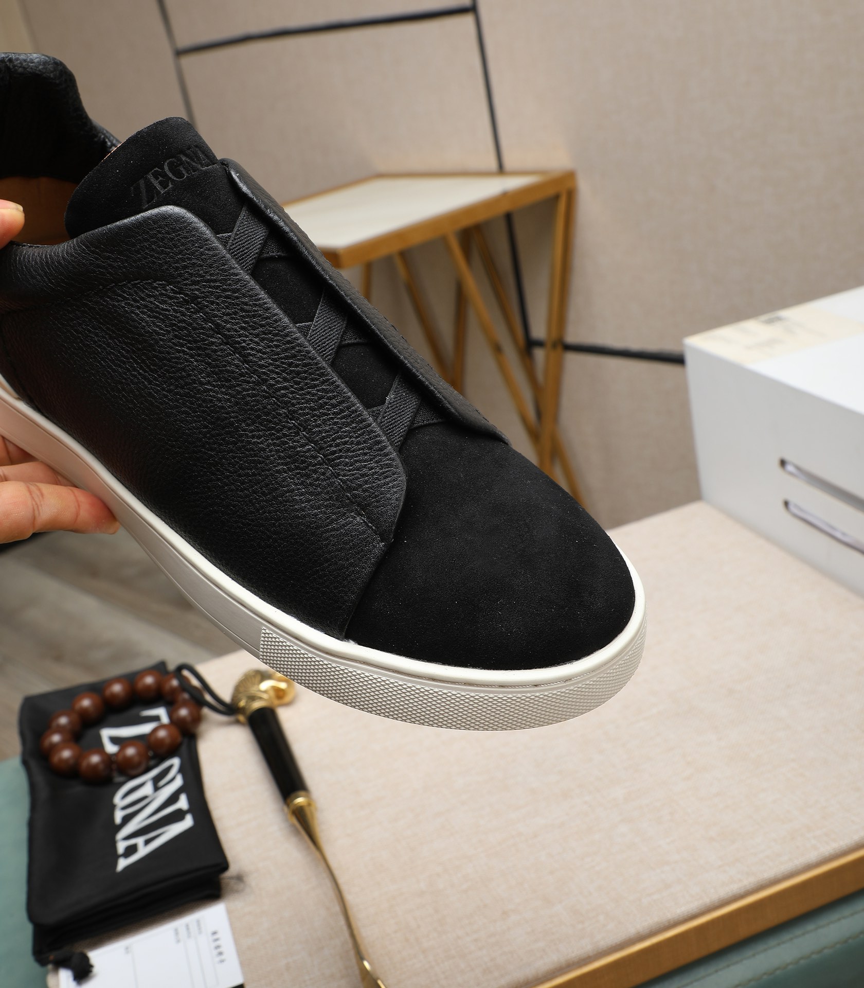 precio de fábrica Ermenegildo Zdgna Zegna zapatos de los hombres! Factory Direct COUTURE Sneakers Li