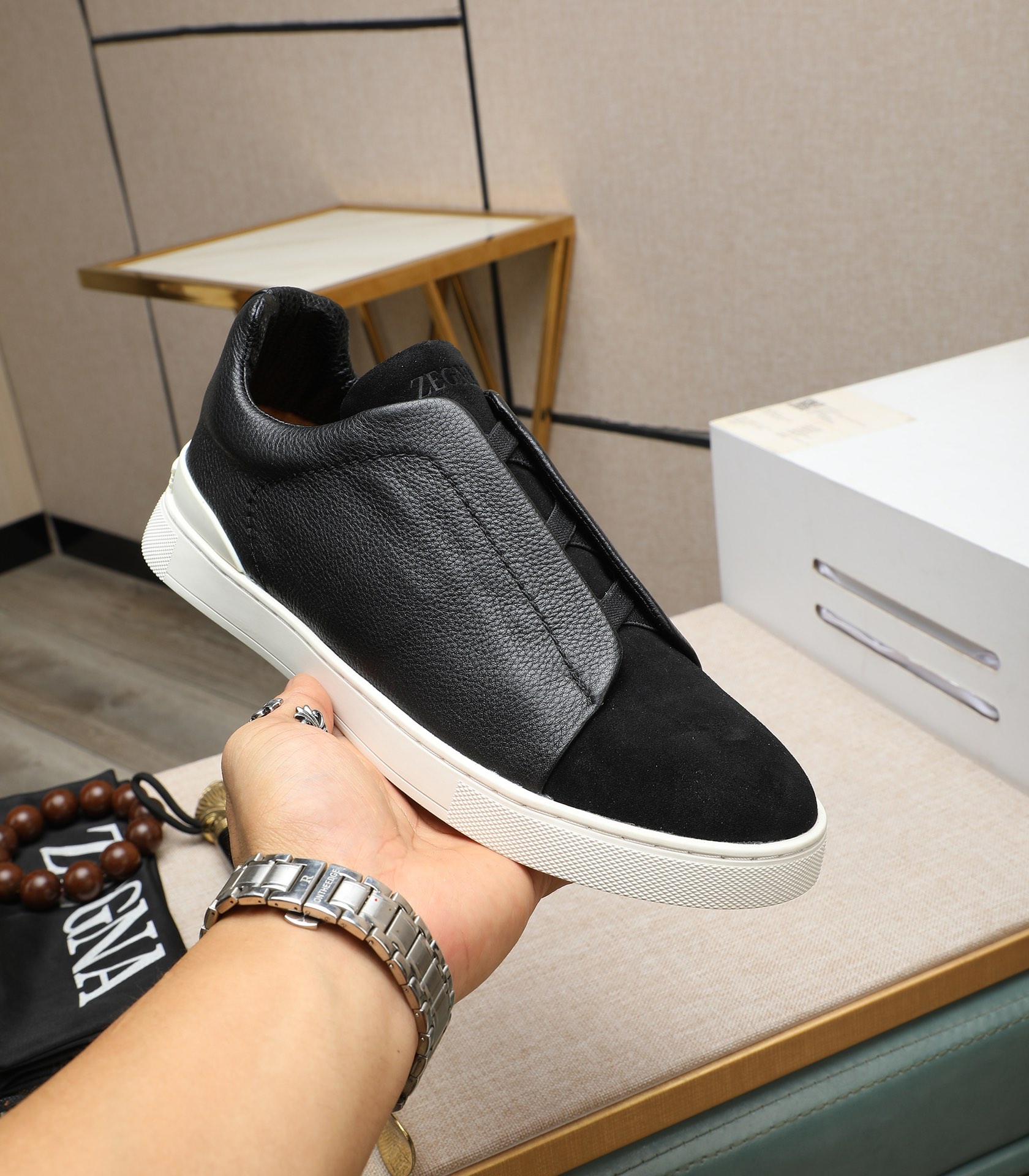 precio de fábrica Ermenegildo Zdgna Zegna zapatos de los hombres! Factory Direct COUTURE Sneakers Li