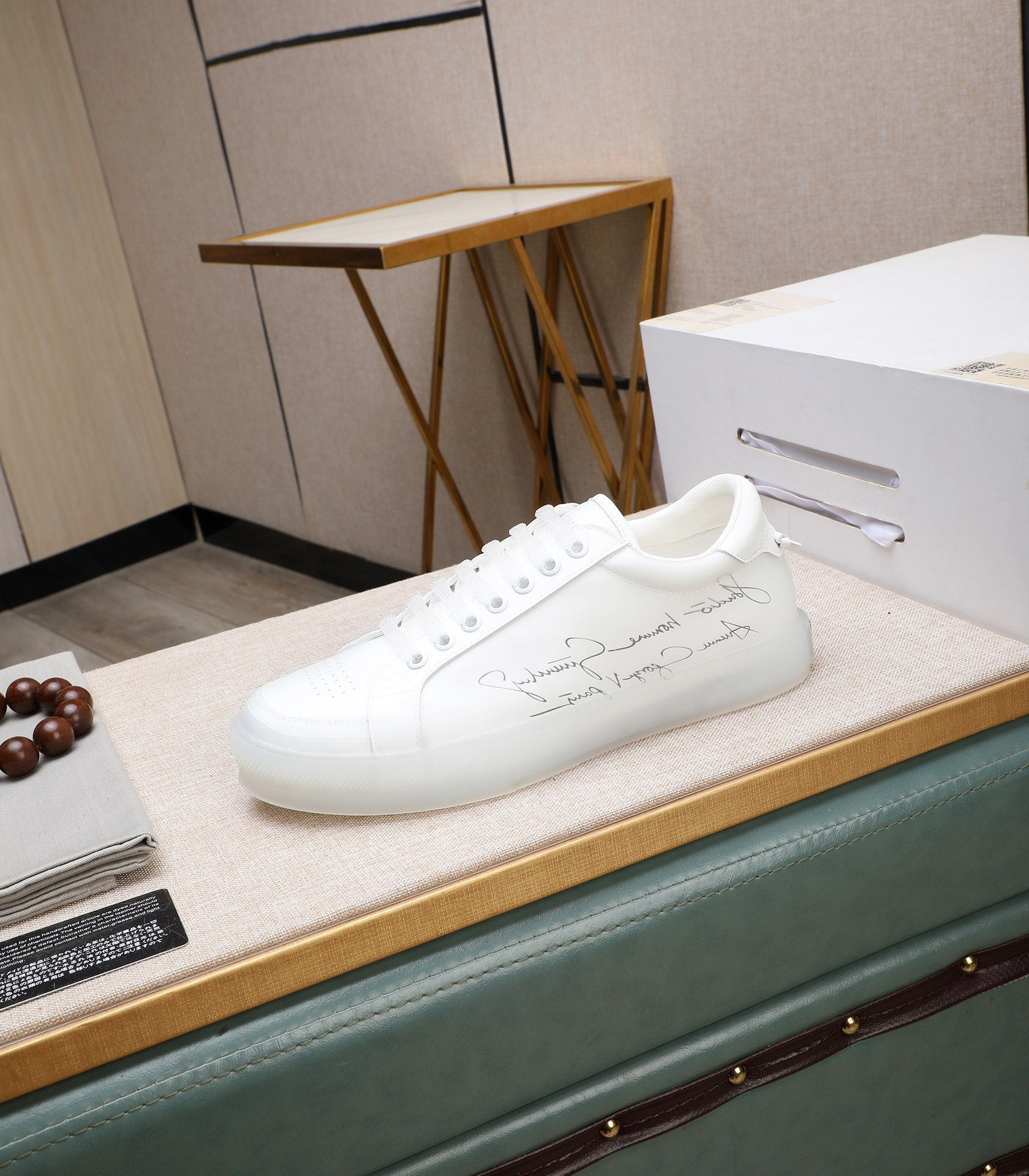 Givenchy White Leather Sneakers Classic Lace-Up Design, Size 38-44 7 i1732862385 1528 5