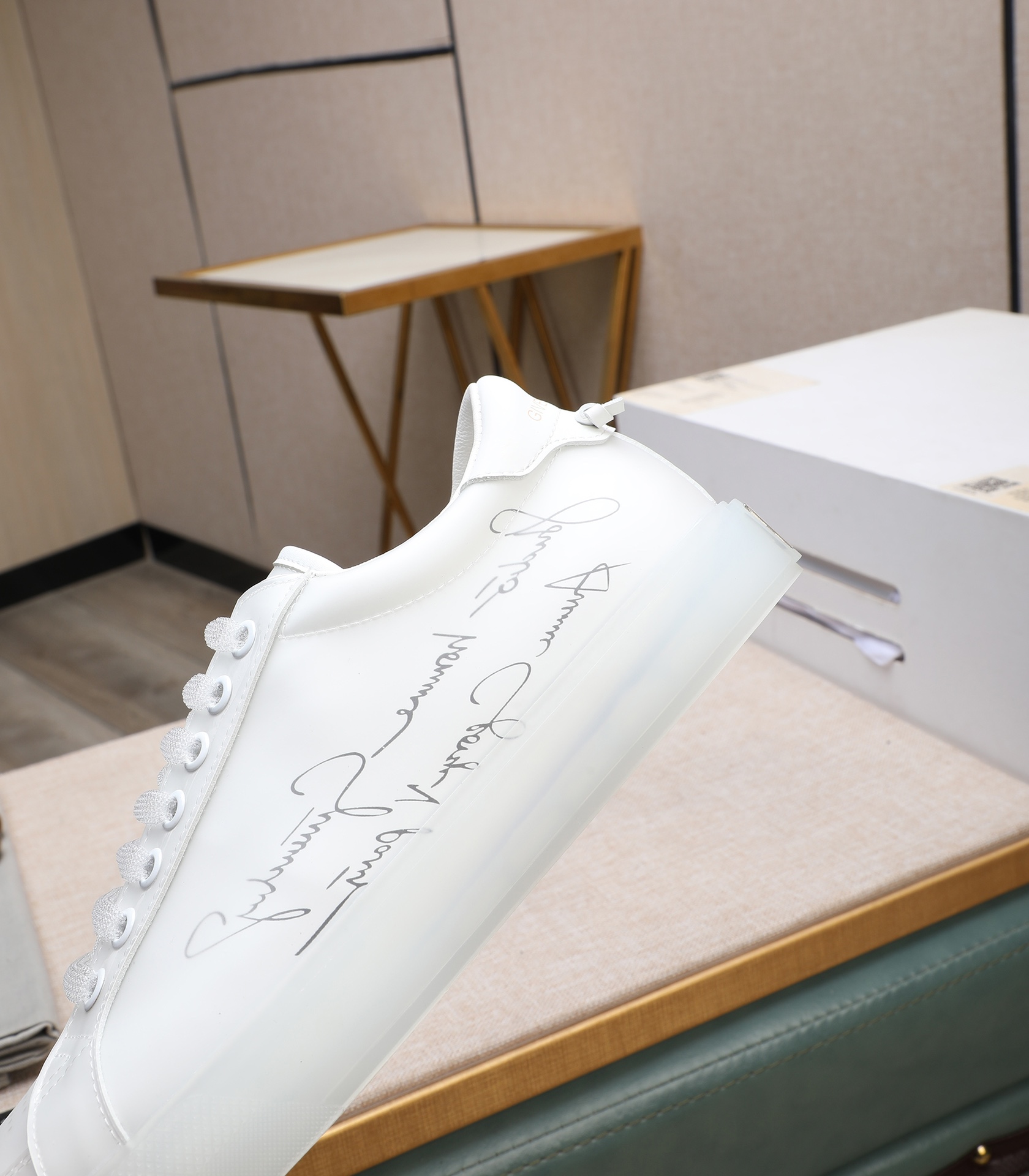 Givenchy White Leather Sneakers Classic Lace-Up Design, Size 38-44 8 i1732862385 7562 6