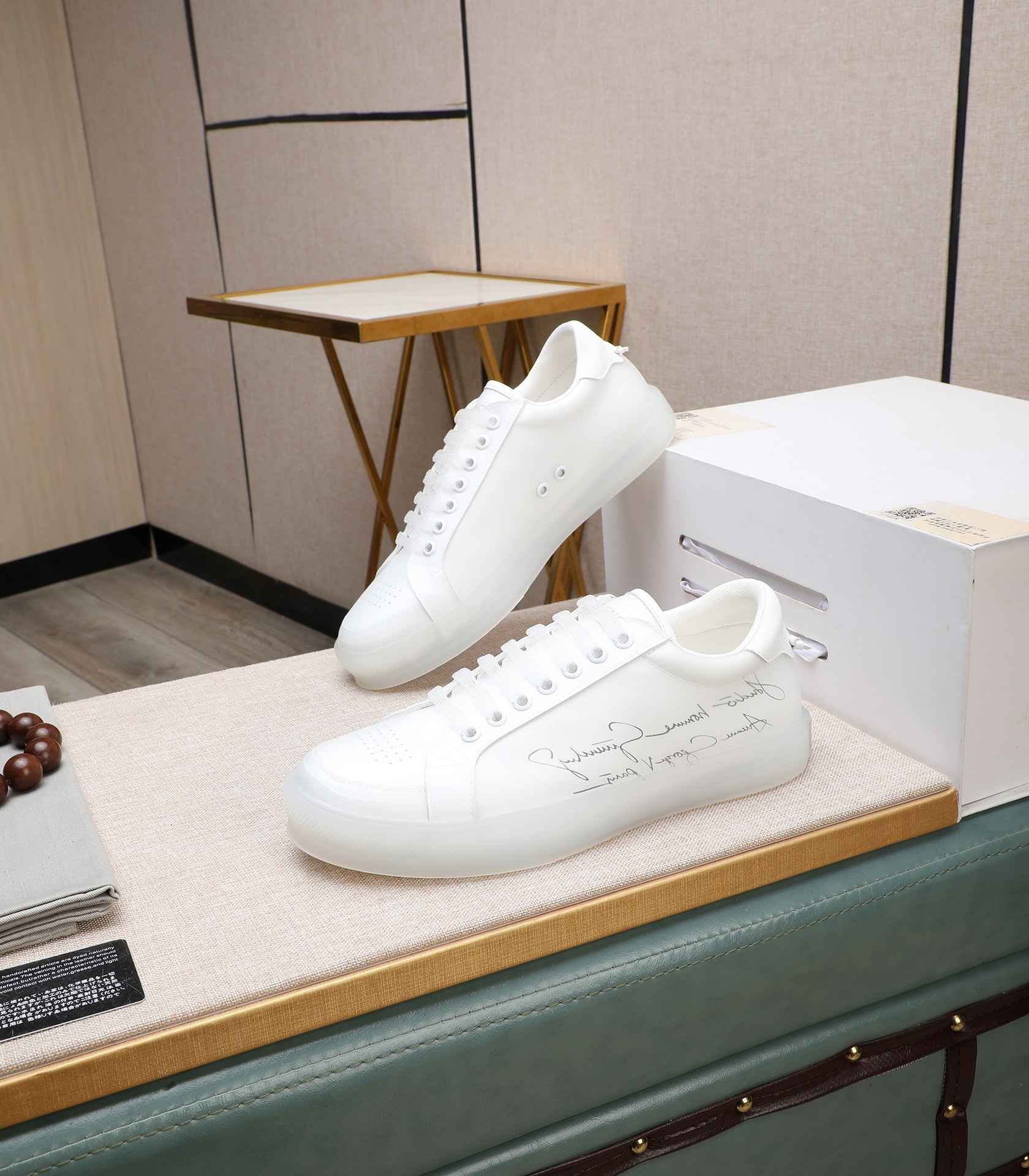 Givenchy White Leather Sneakers Classic Lace-Up Design, Size 38-44 4 i1732862385 9309 3