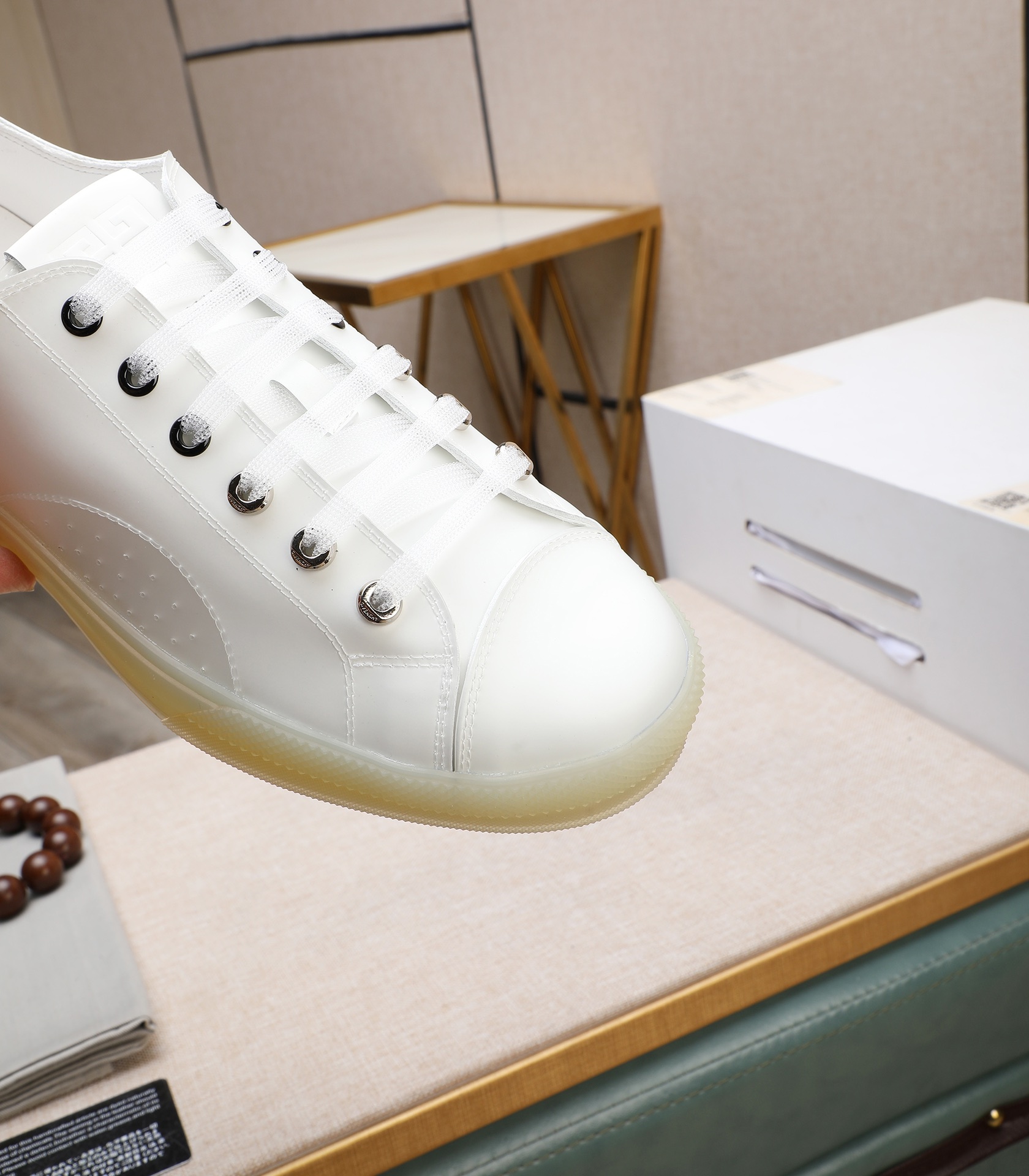 Givenchy White Leather Sneakers Lace-up Casual Shoes Size 38-44 8 i1732862405 1948 7