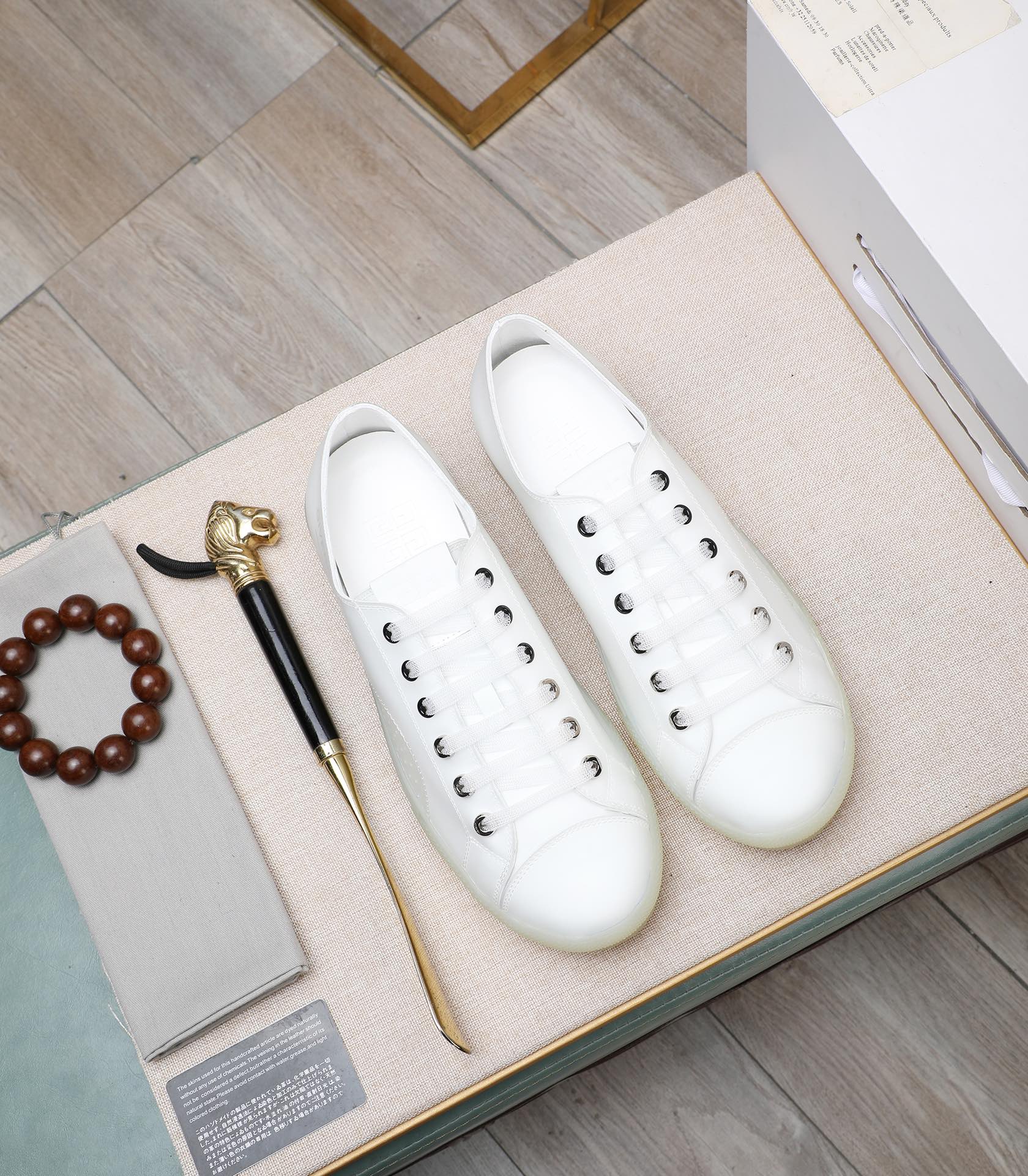 Givenchy White Leather Sneakers Lace-up Casual Shoes Size 38-44 2 i1732862405 9501 5