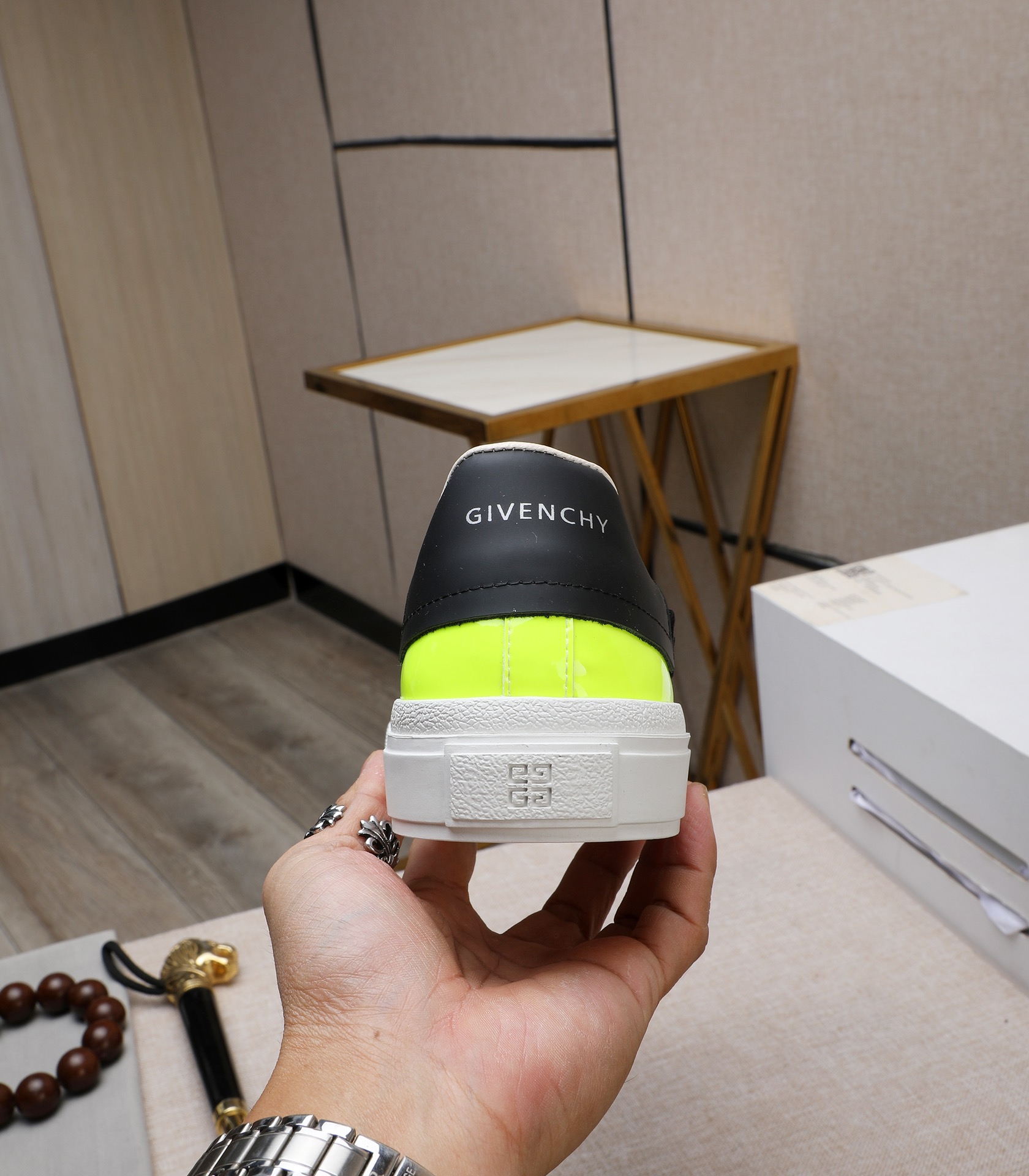 Givenchy Casual Sneakers, Neon Yellow Leather, Size 38-44, Slip-on Style 8 i1732862436 4840 4