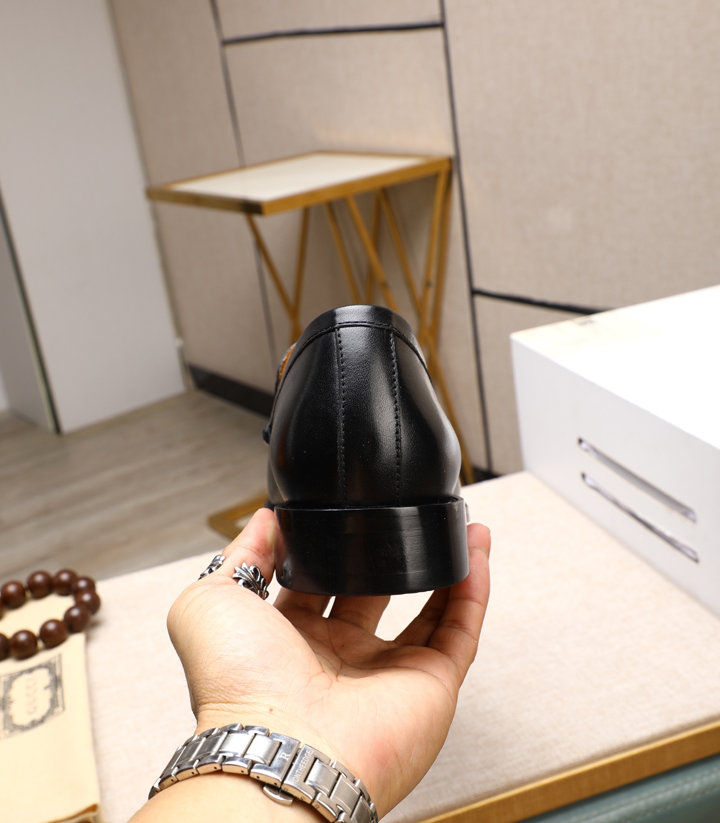 Gucci Formal Leather Loafers, Italian Leather, Comfortable Rubber Sole, Sizes 38-44 10 i1741939716699 7438 0 8