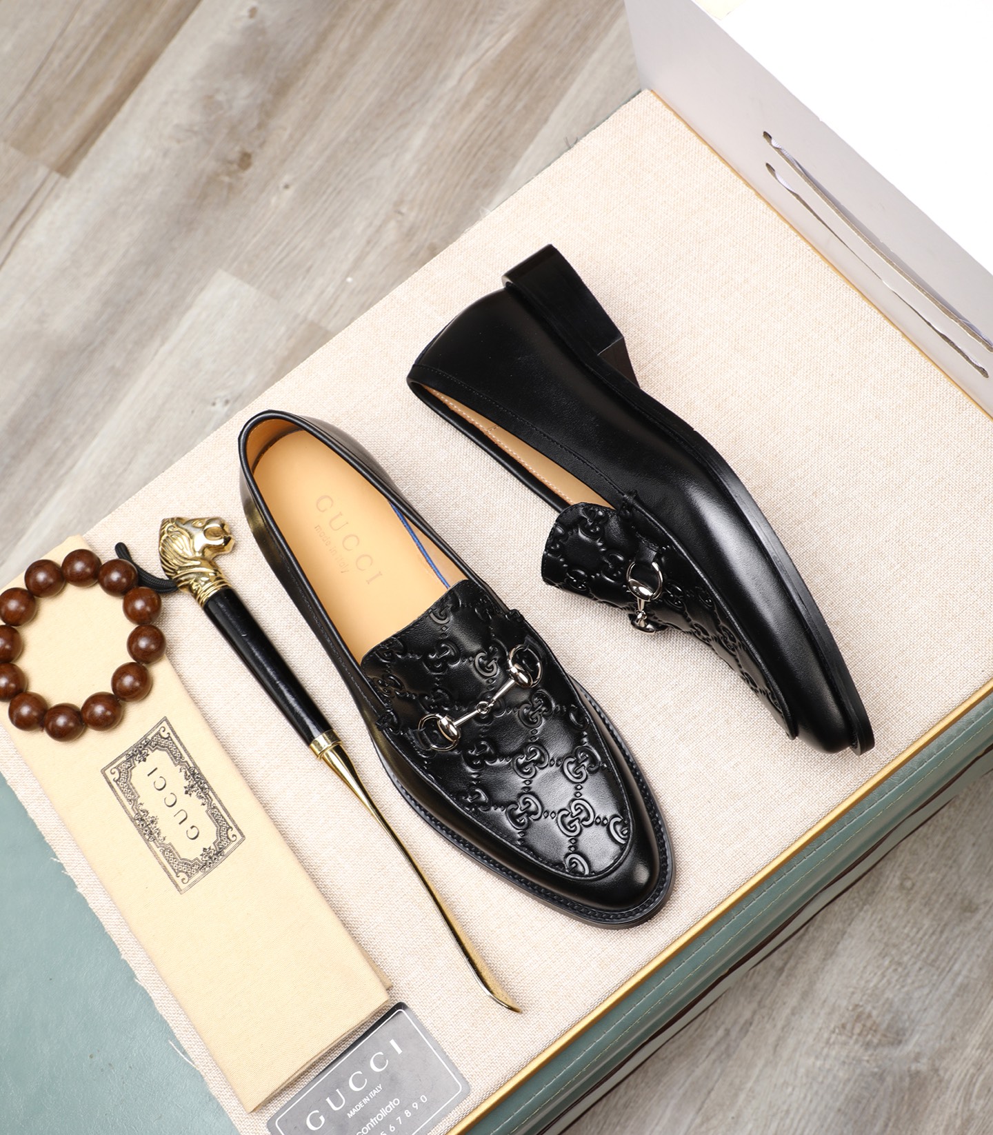 Gucci Formal Leather Loafers, Italian Leather, Comfortable Rubber Sole, Sizes 38-44 3 i1741939716704 5511 0 1