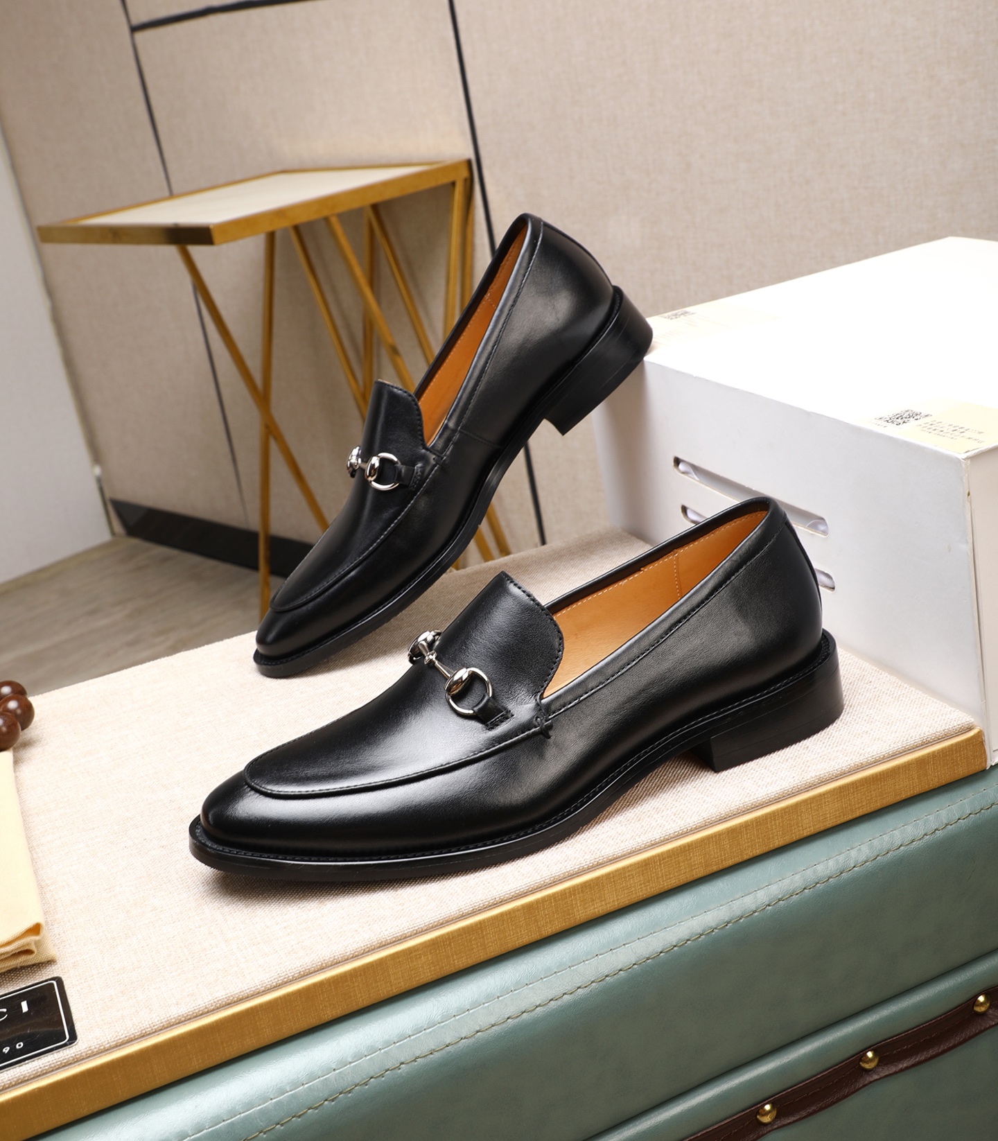 Gucci Premium Leather Formal Loafers - Italian Calfskin, Comfortable Rubber Sole 4 i1741939737200 741 0 2