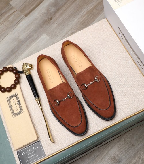Gucci Men's Suede Leather Loafers with Horsebit Detail - Italian Craftsmanship 11 Gucci Men's Suede Leather Loafers with Horsebit Detail - Italian Craftsmanship