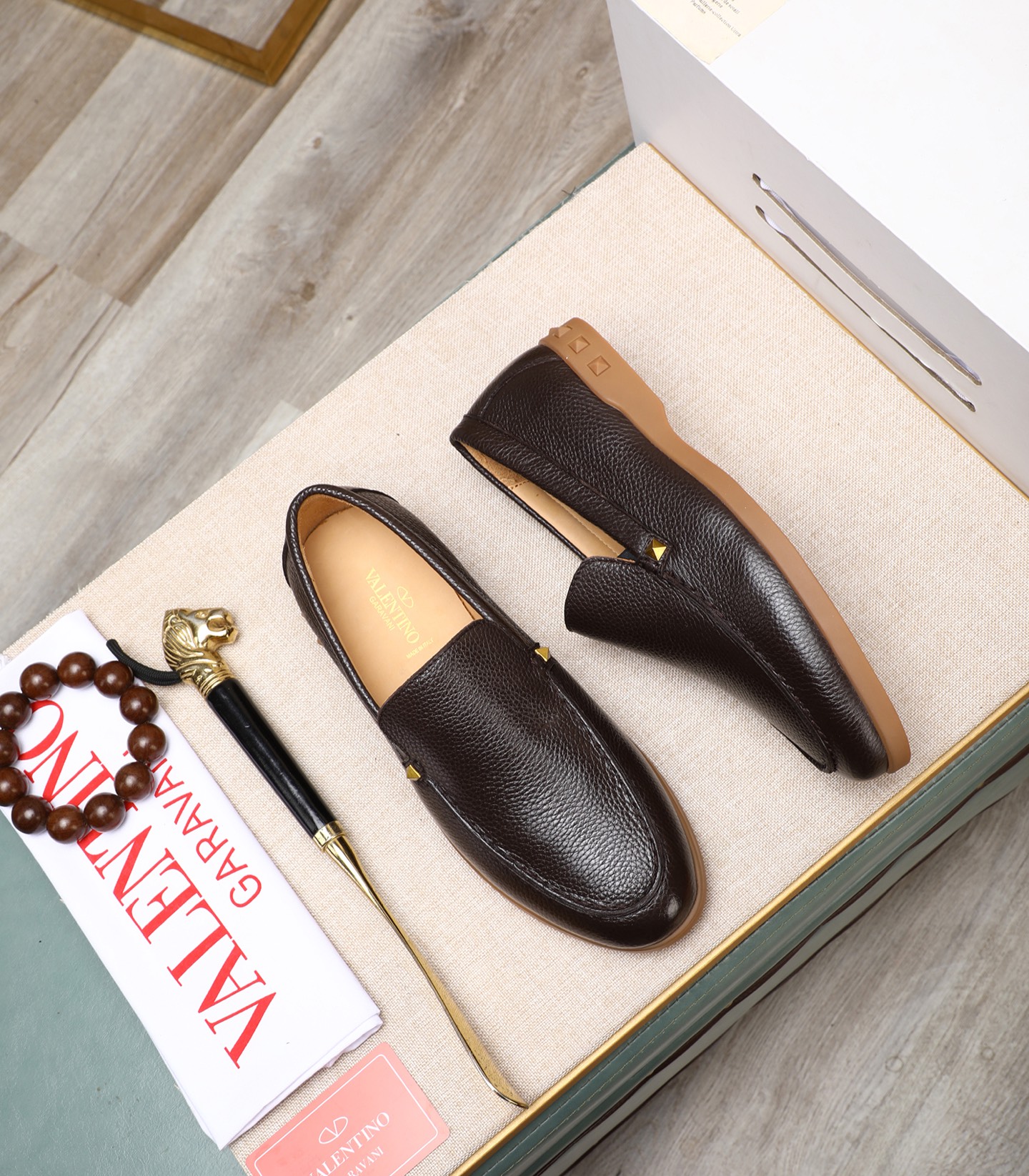 Valentino Men's Leather Loafers - Luxurious Style and Supreme Comfort 3 i1742198384258 4066 0 1