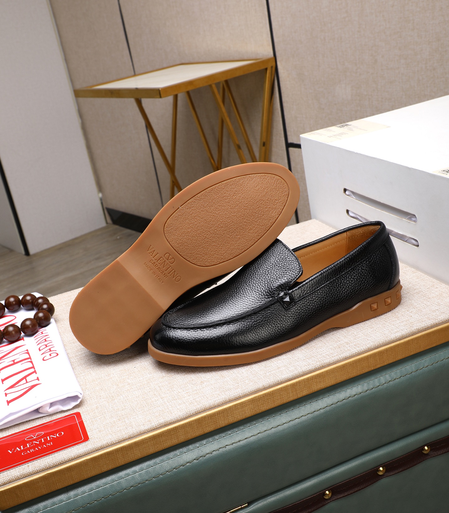 Valentino Men's Black Leather Loafers - Classic Style, Sizes 38-44 5 i1742198402198 4342 0 3