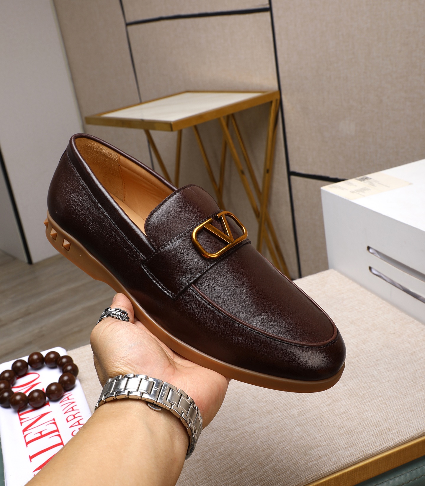 Valentino Men's Leather Loafers - High-Quality Designer Shoes, Sizes 38-44 6 i1742198699067 2303 0 4