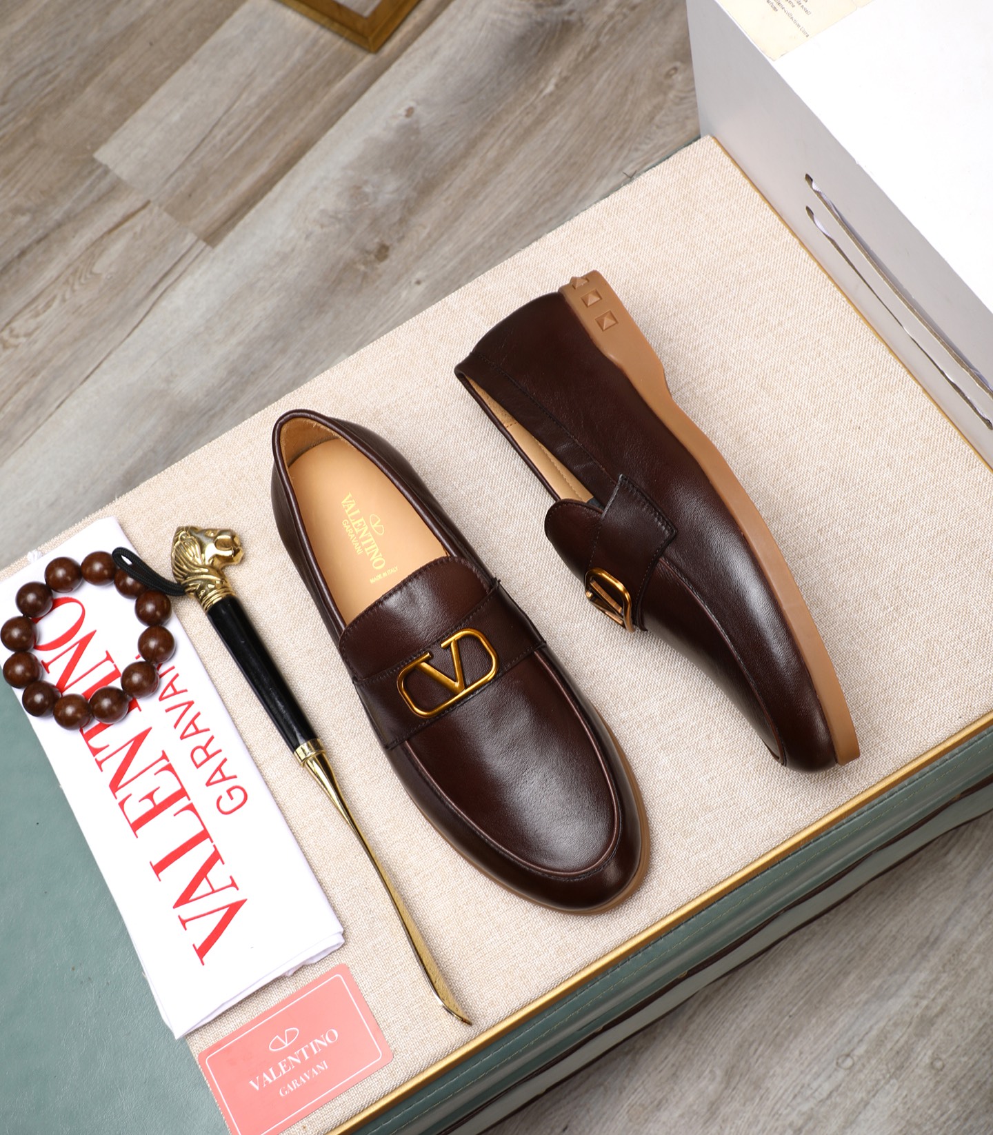 Valentino Men's Leather Loafers - High-Quality Designer Shoes, Sizes 38-44 3 i1742198700049 7528 0 1