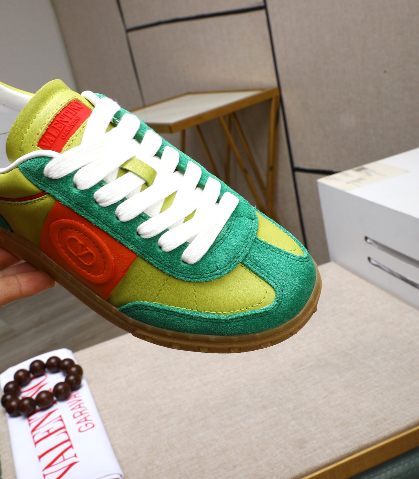Valentino Garavani UPVILLAGE Leather Sneakers - Colorful, Studded, Couple Style 10 i1742543033098 6546 0 8