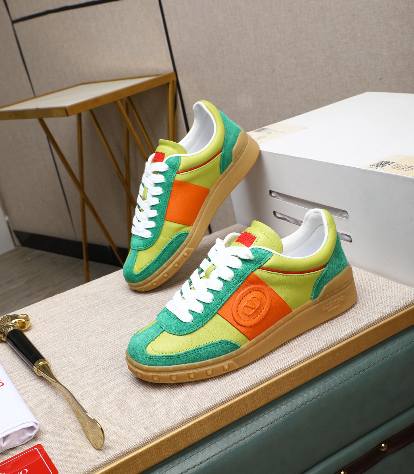 Valentino Garavani UPVILLAGE Leather Sneakers - Colorful, Studded, Couple Style 2 i1742543033104 3614 0 0