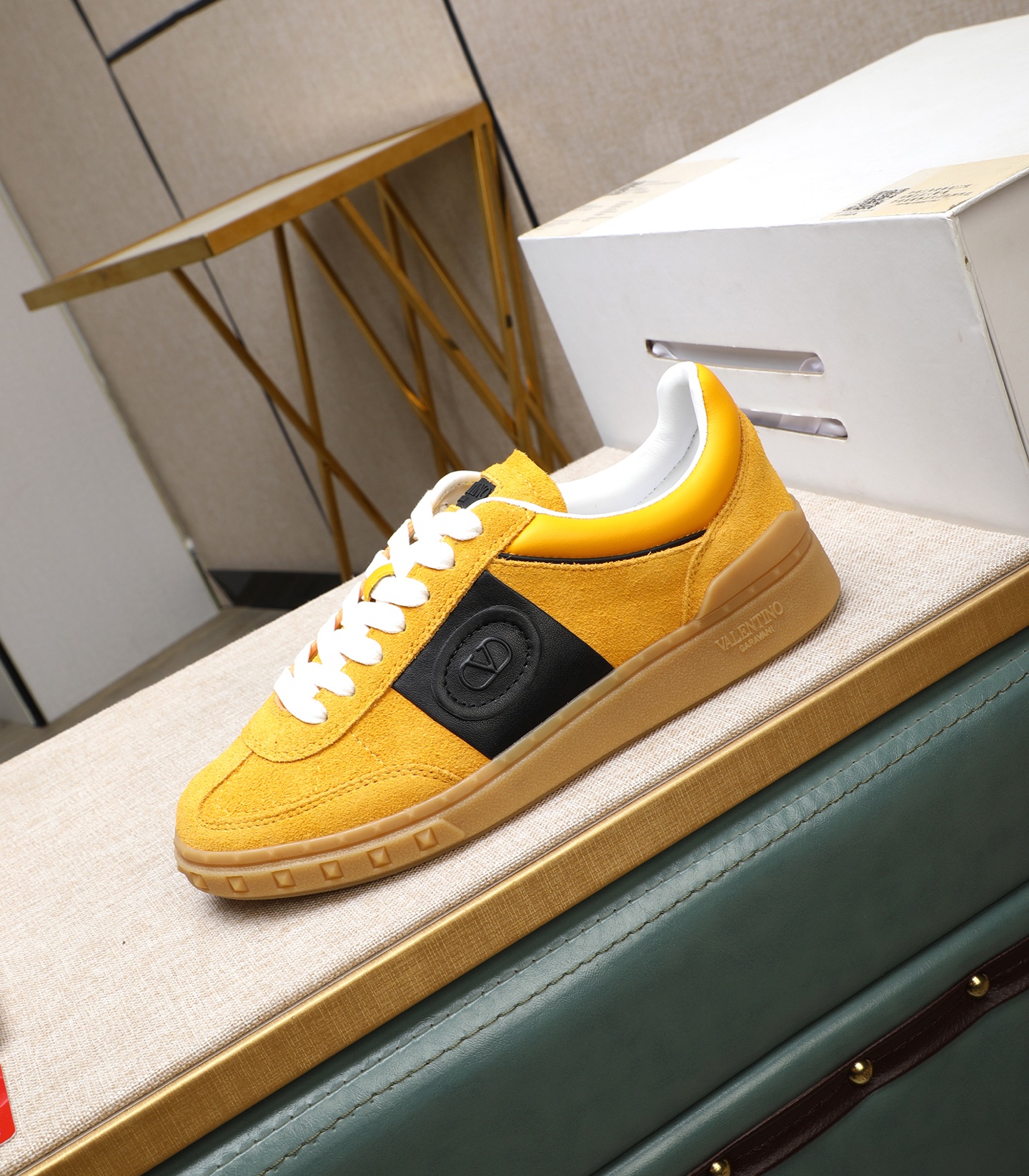 Valentino Garavani Upvillage Leather Sneakers Yellow/Black Couples Edition 7 i1742543101117 7264 0 5