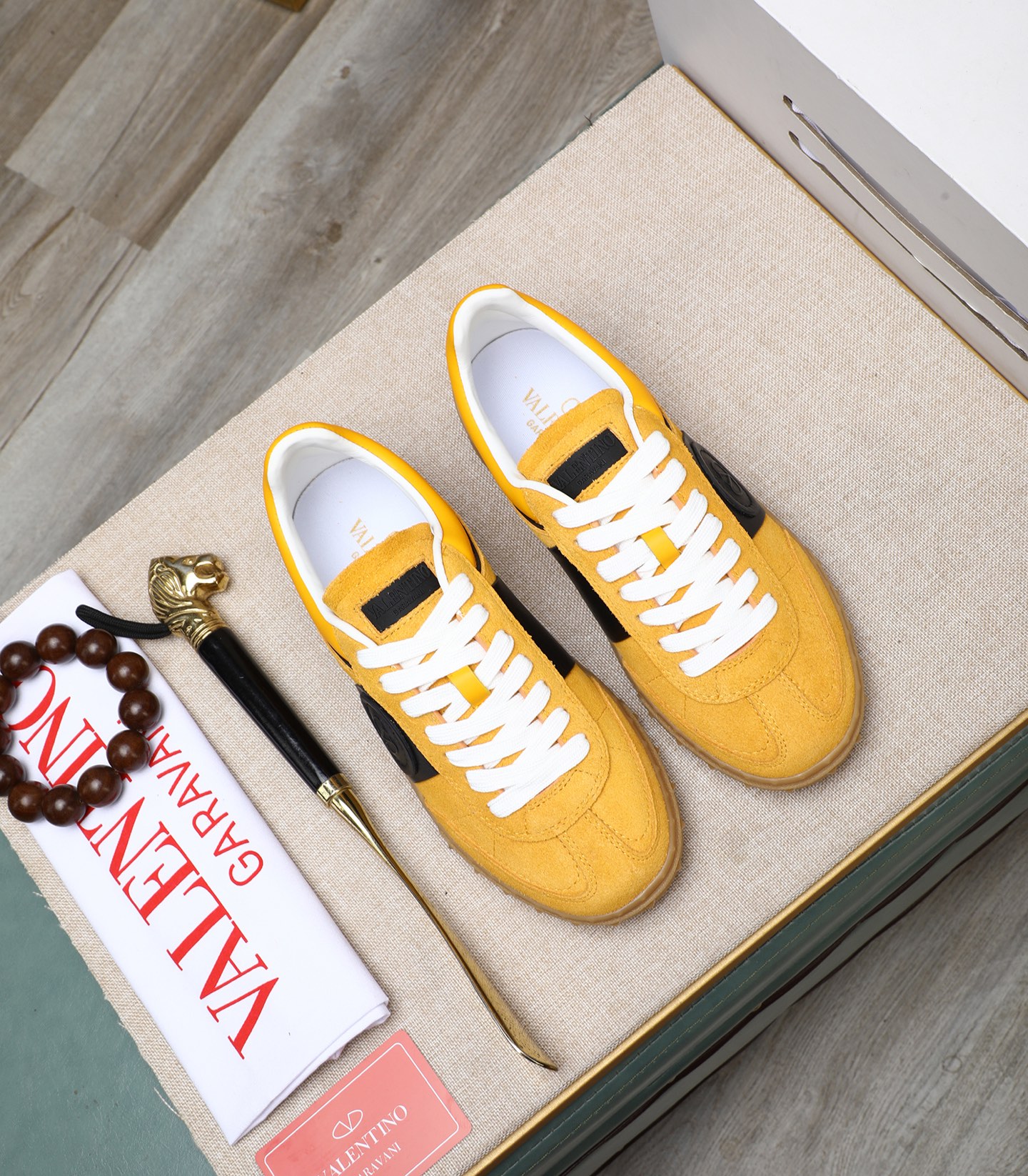Valentino Garavani Upvillage Leather Sneakers Yellow/Black Couples Edition 3 i1742543101880 3688 0 1