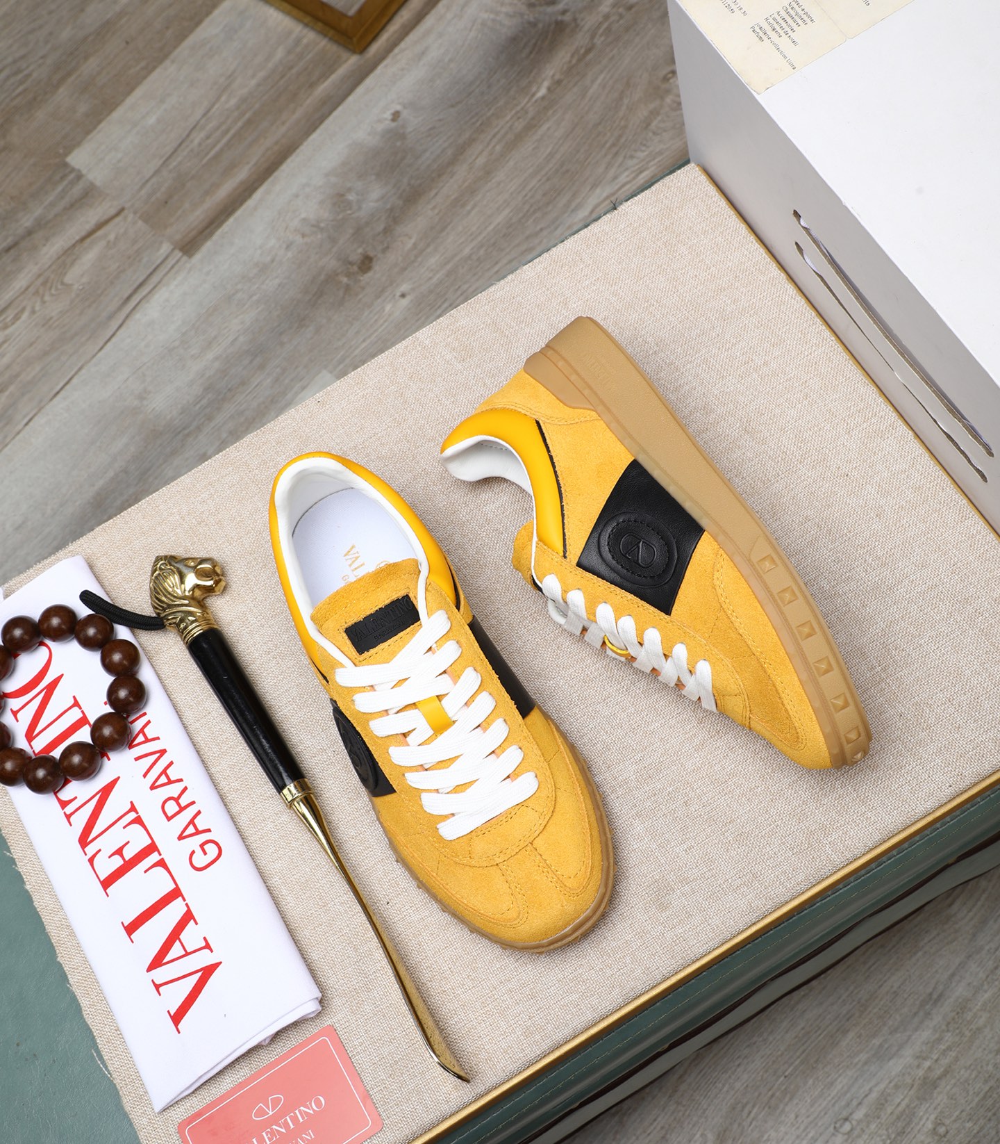 Valentino Garavani Upvillage Leather Sneakers Yellow/Black Couples Edition 4 i1742543101904 4852 0 2