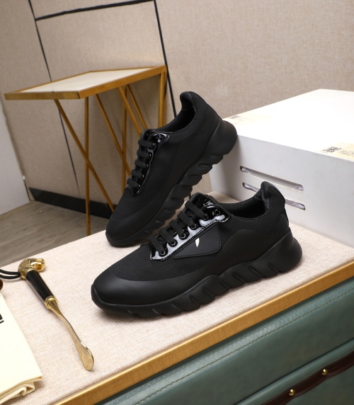 Fendi Tag Men's Black Tech Mesh Sneakers with Rubber Sole - Size 39-44 13 Fendi Tag Men's Black Tech Mesh Sneakers with Rubber Sole - Size 39-44