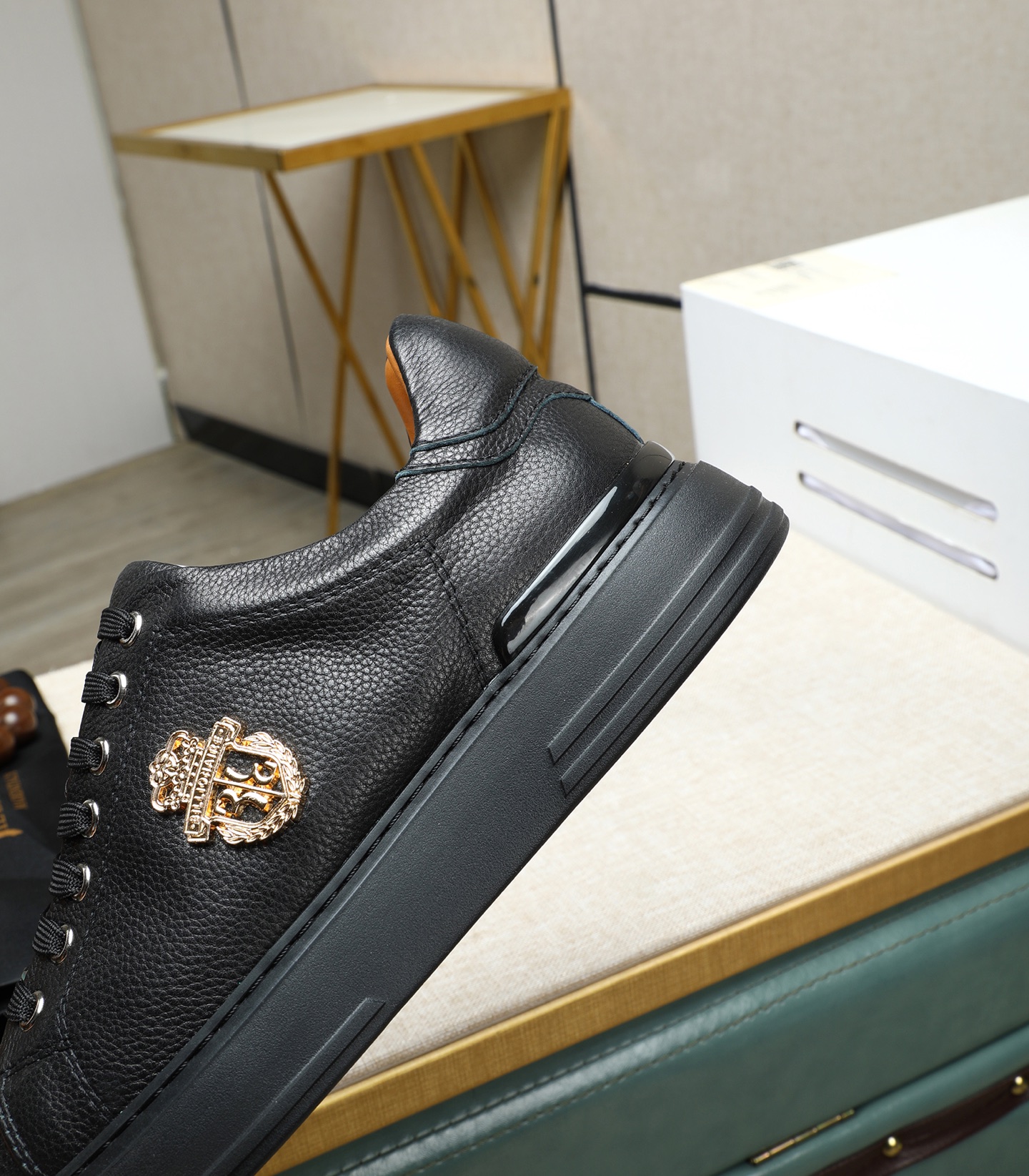 Philipp Plein Leather Sneakers - Punk Style Metal Accent - Size 39-45 8 i1743148106482 6309 0 6