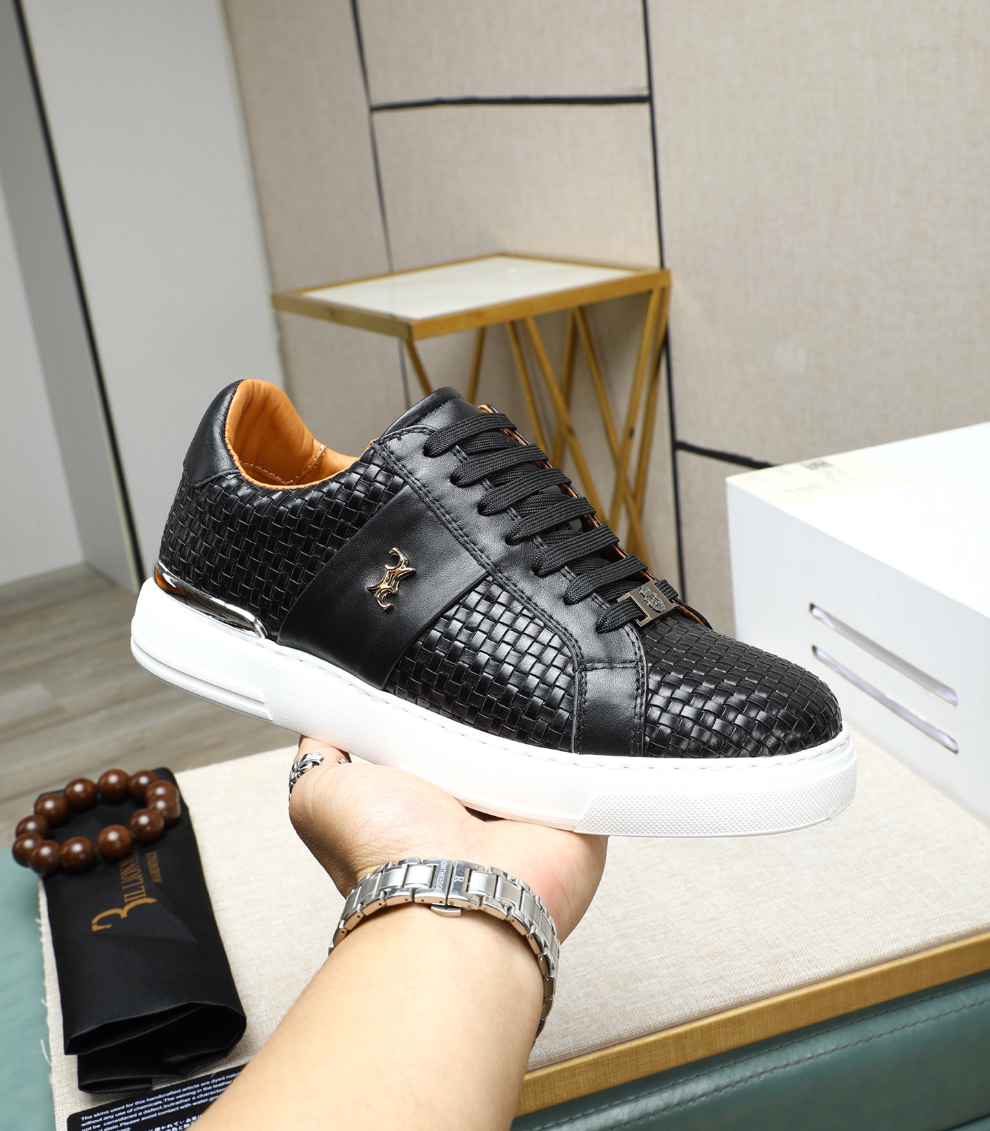 Philipp Plein Men's Leather Sneakers - Punk Style, Size 39-45 6 i1743148362578 8436 0 4