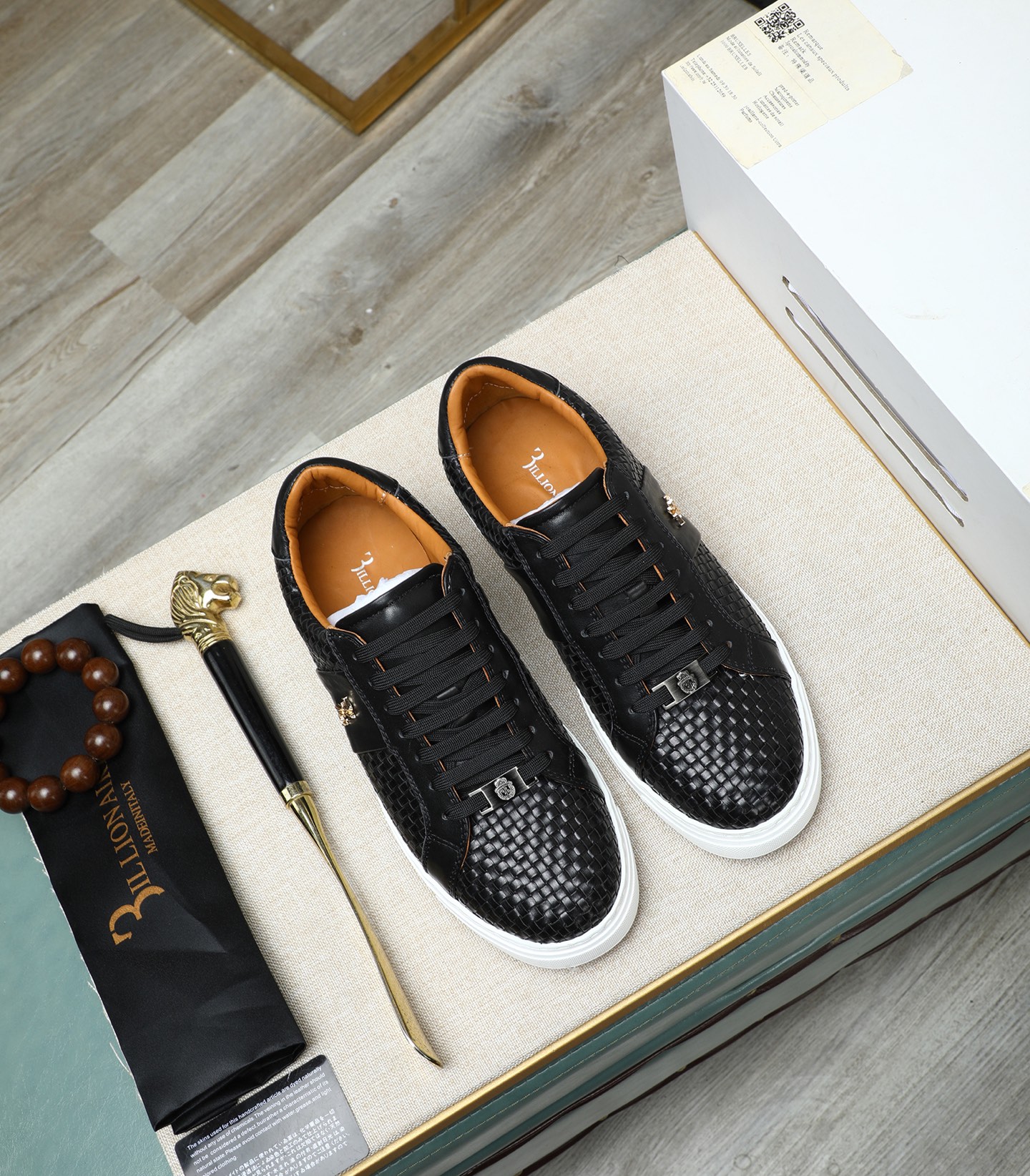 Philipp Plein Men's Leather Sneakers - Punk Style, Size 39-45 3 i1743148362621 9154 0 1